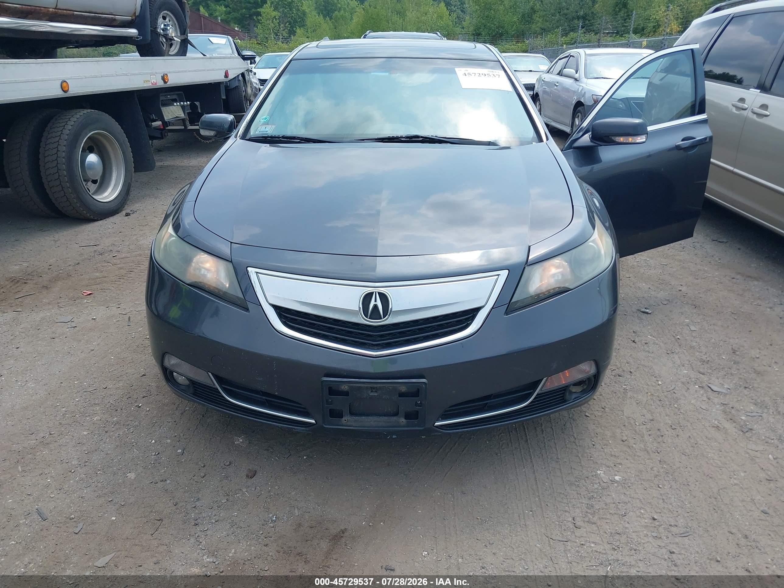 2012 Acura Tl 3.5 Gray vin: 19UUA8F29CA005641
