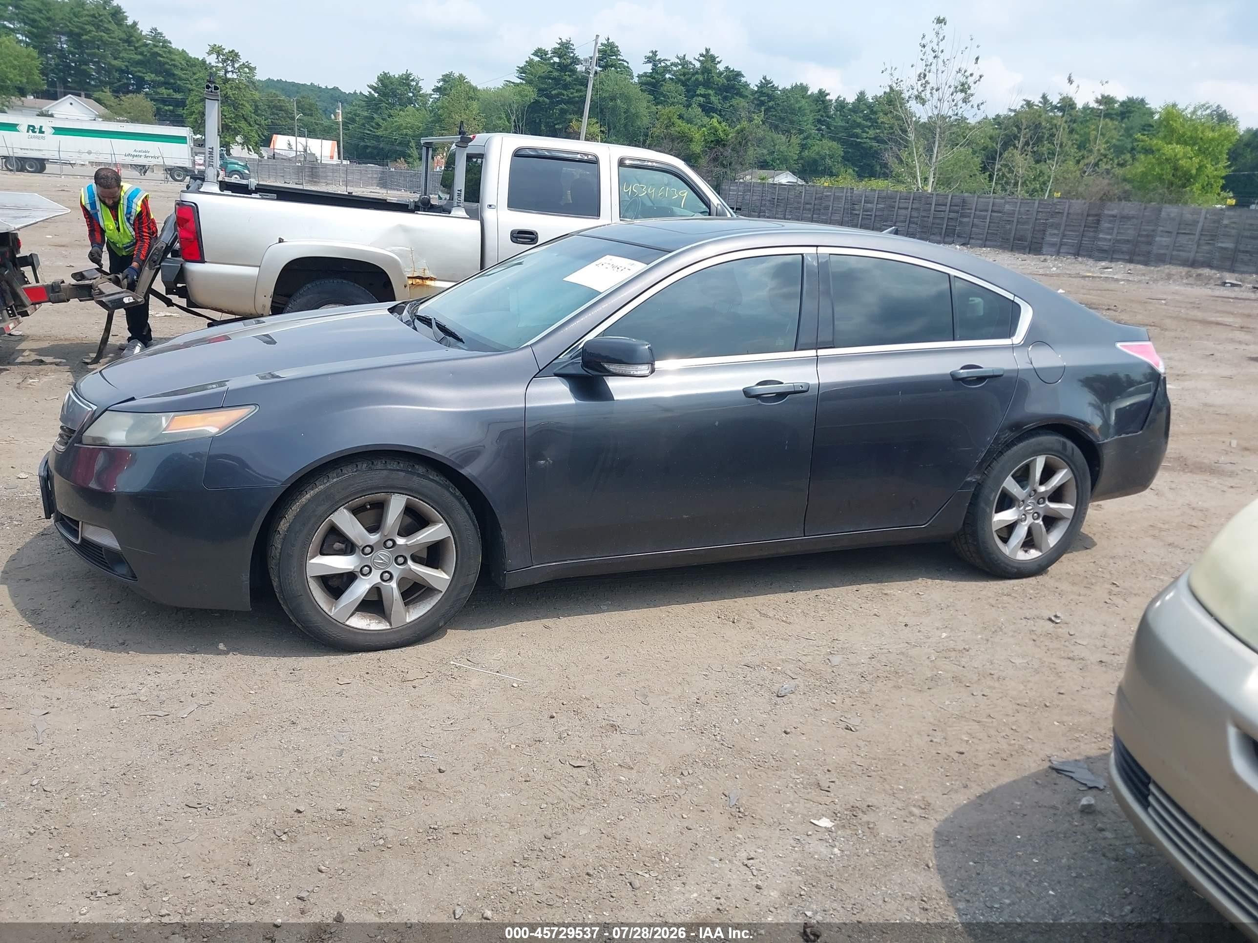 2012 Acura Tl 3.5 Gray vin: 19UUA8F29CA005641