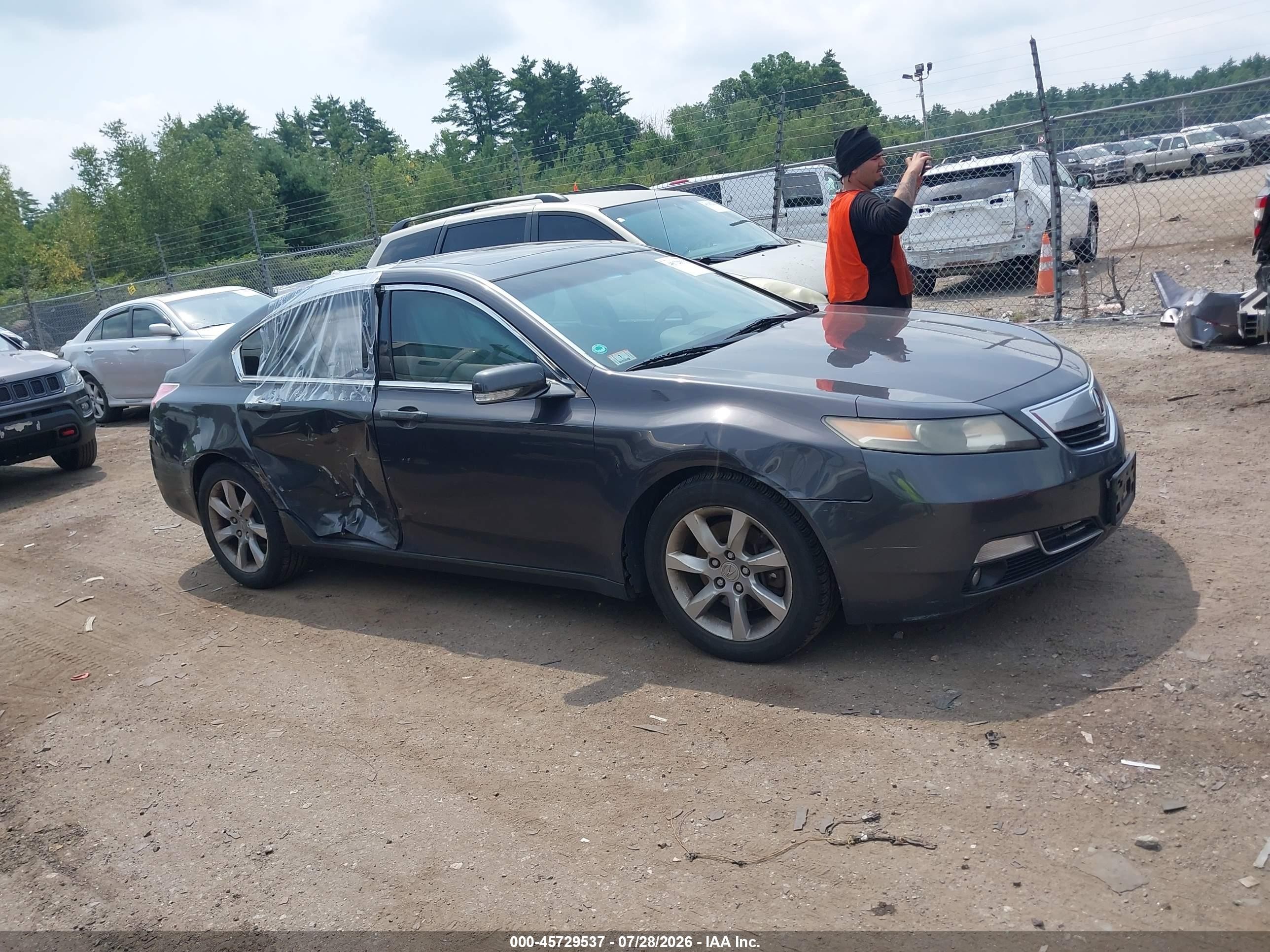 2012 Acura Tl 3.5 Gray vin: 19UUA8F29CA005641