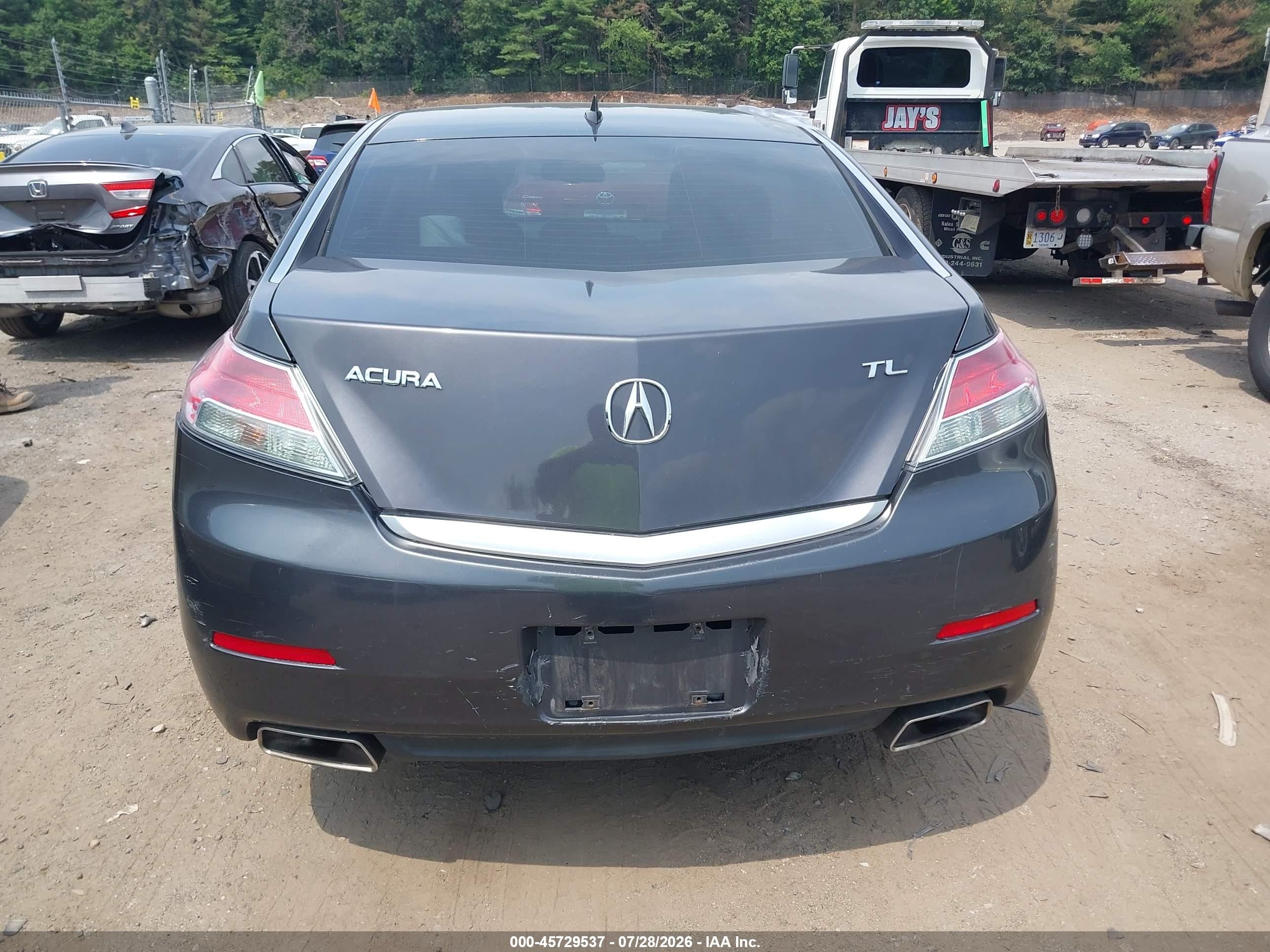 2012 Acura Tl 3.5 Gray vin: 19UUA8F29CA005641