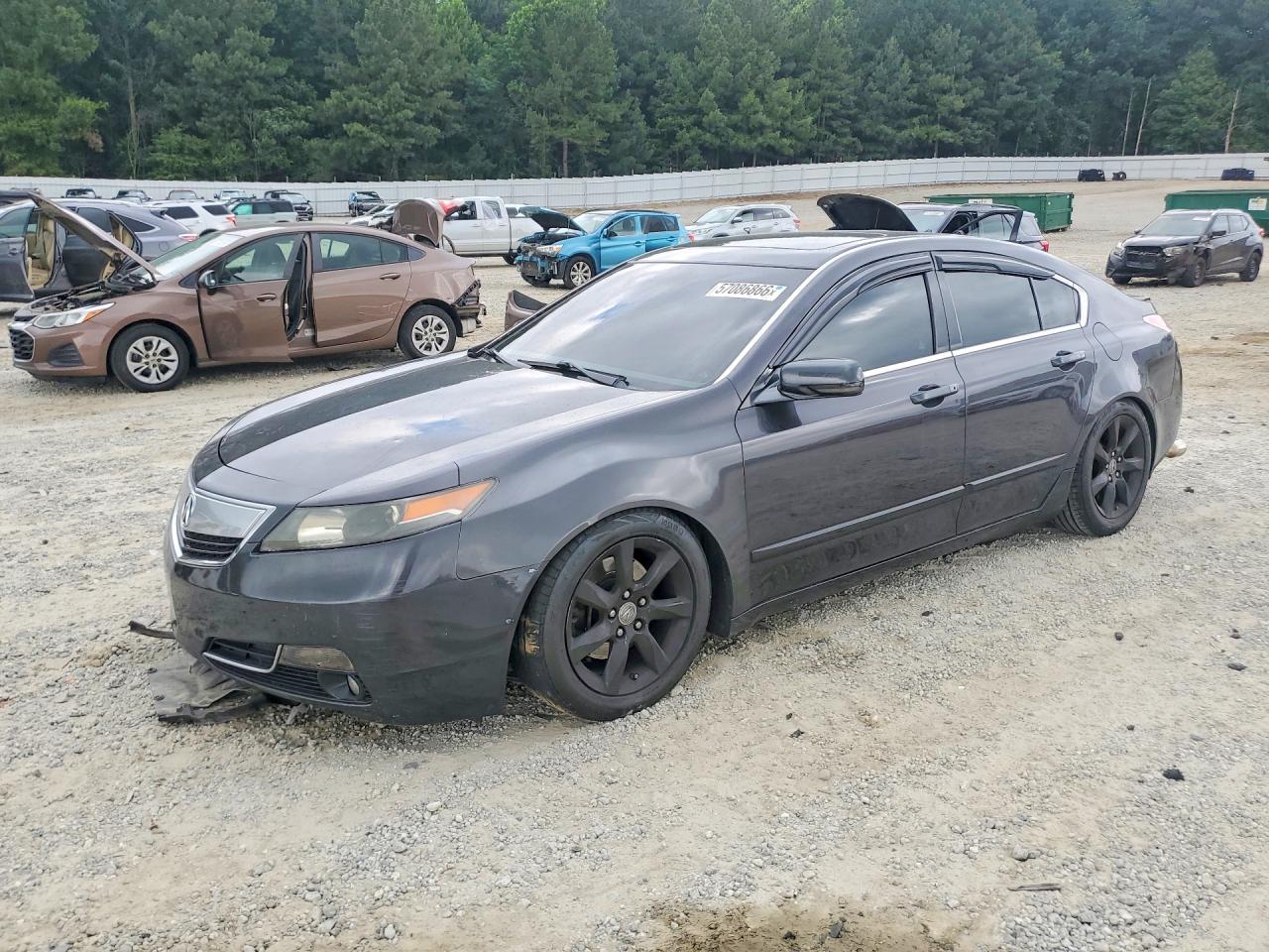 2012 Acura Tl Gray vin: 19UUA8F29CA010600