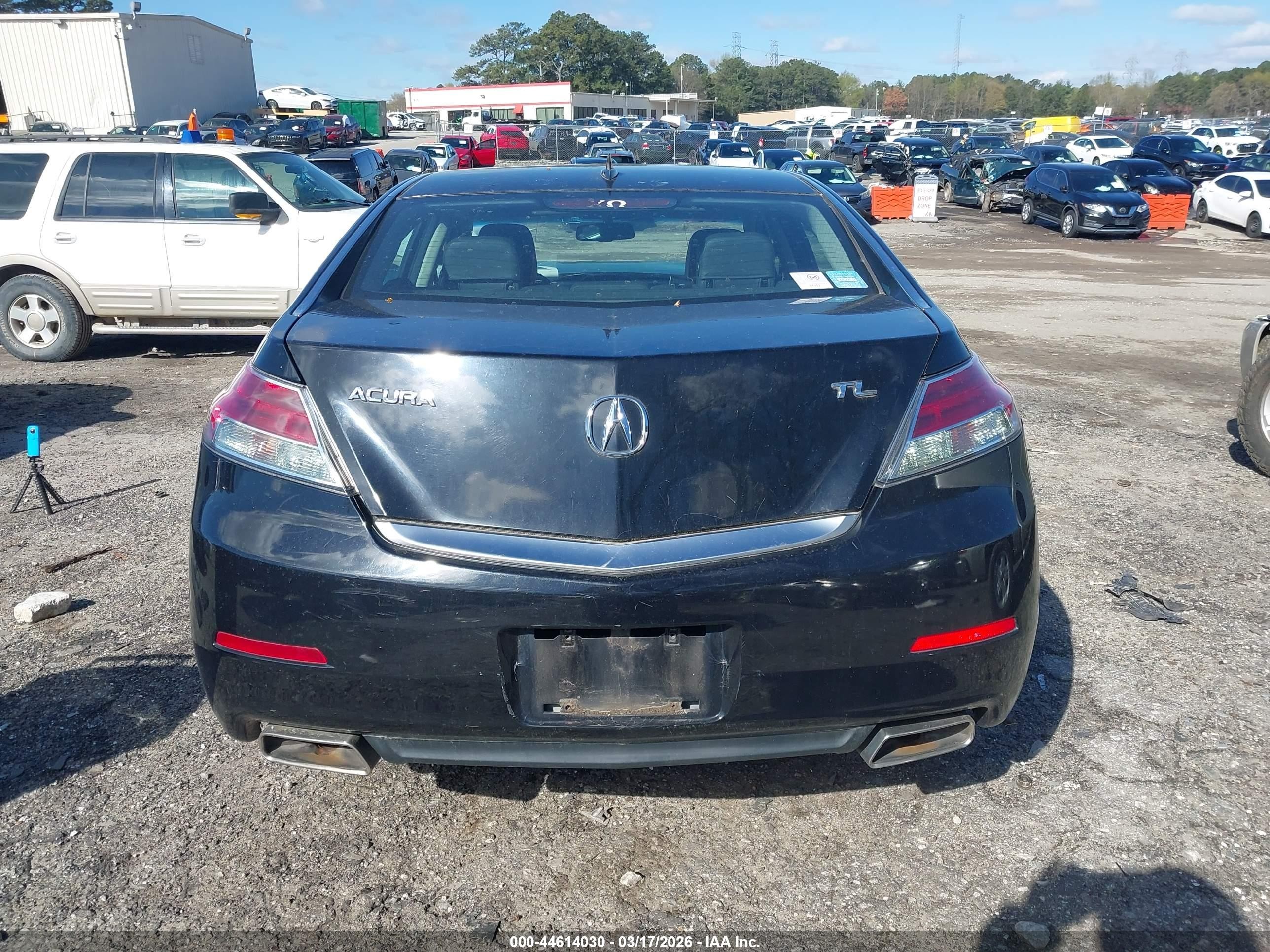 2012 Acura Tl 3.5 Черный vin: 19UUA8F29CA018194
