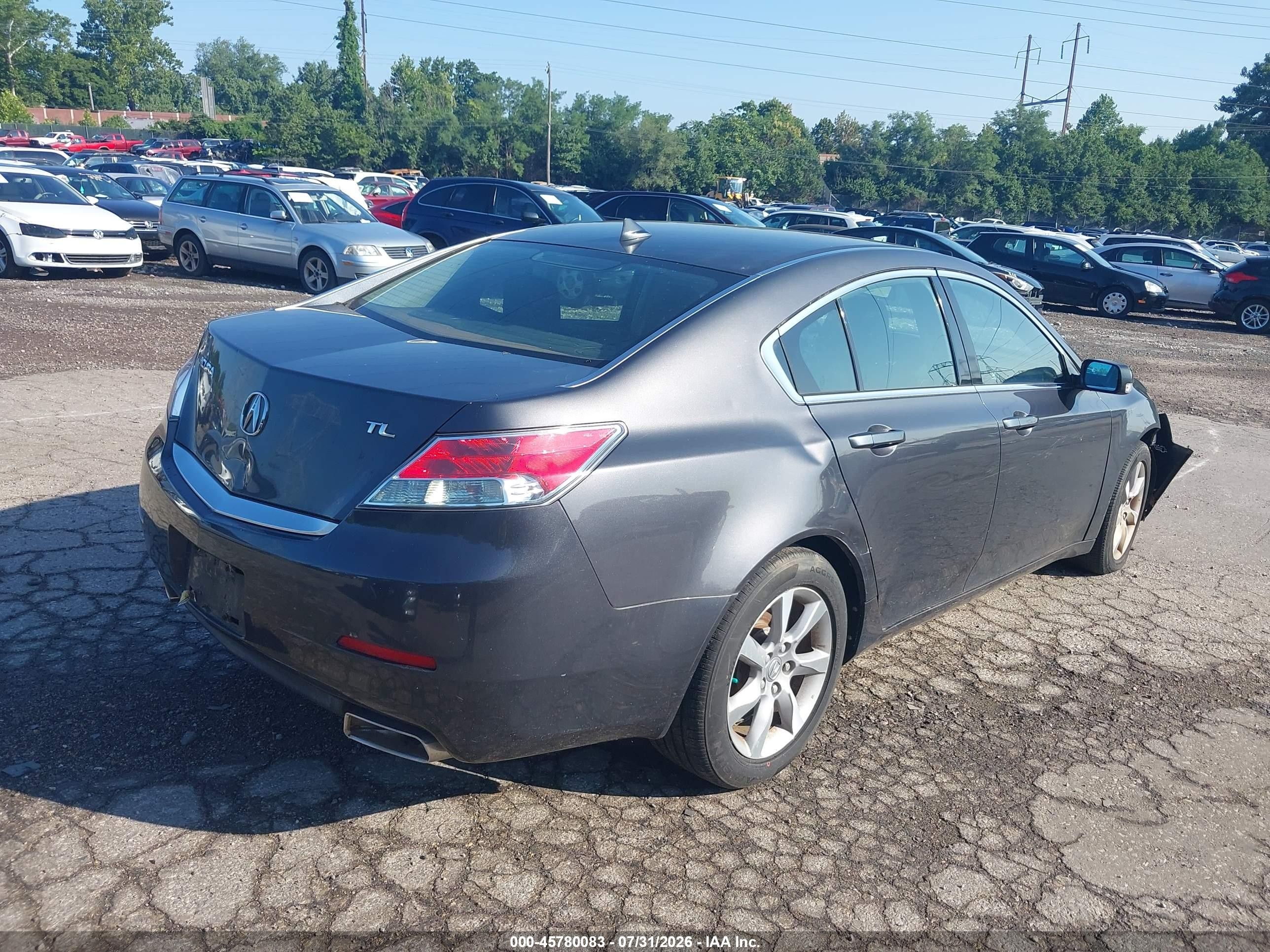 2012 Acura Tl 3.5 Gray vin: 19UUA8F29CA024657