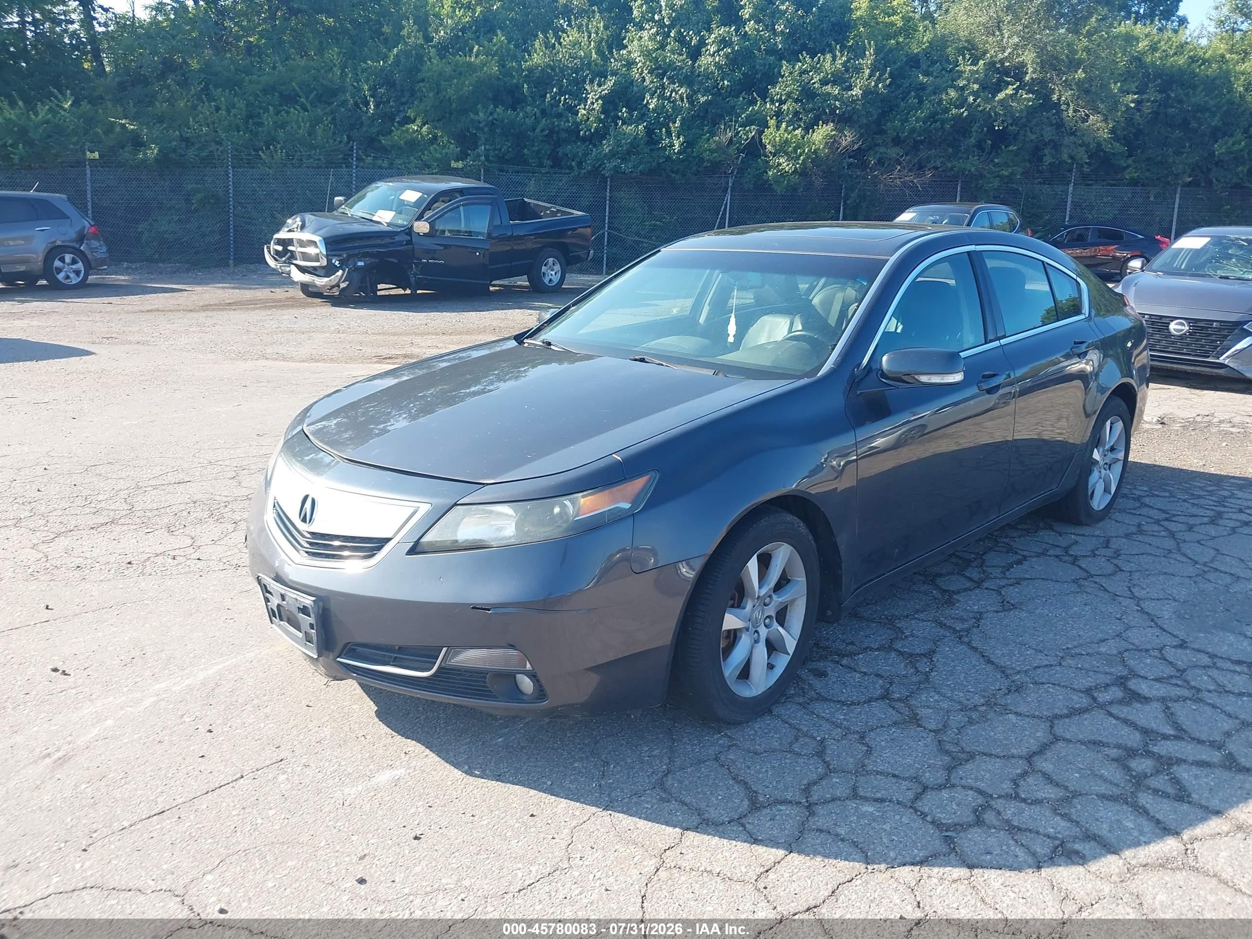 2012 Acura Tl 3.5 Gray vin: 19UUA8F29CA024657