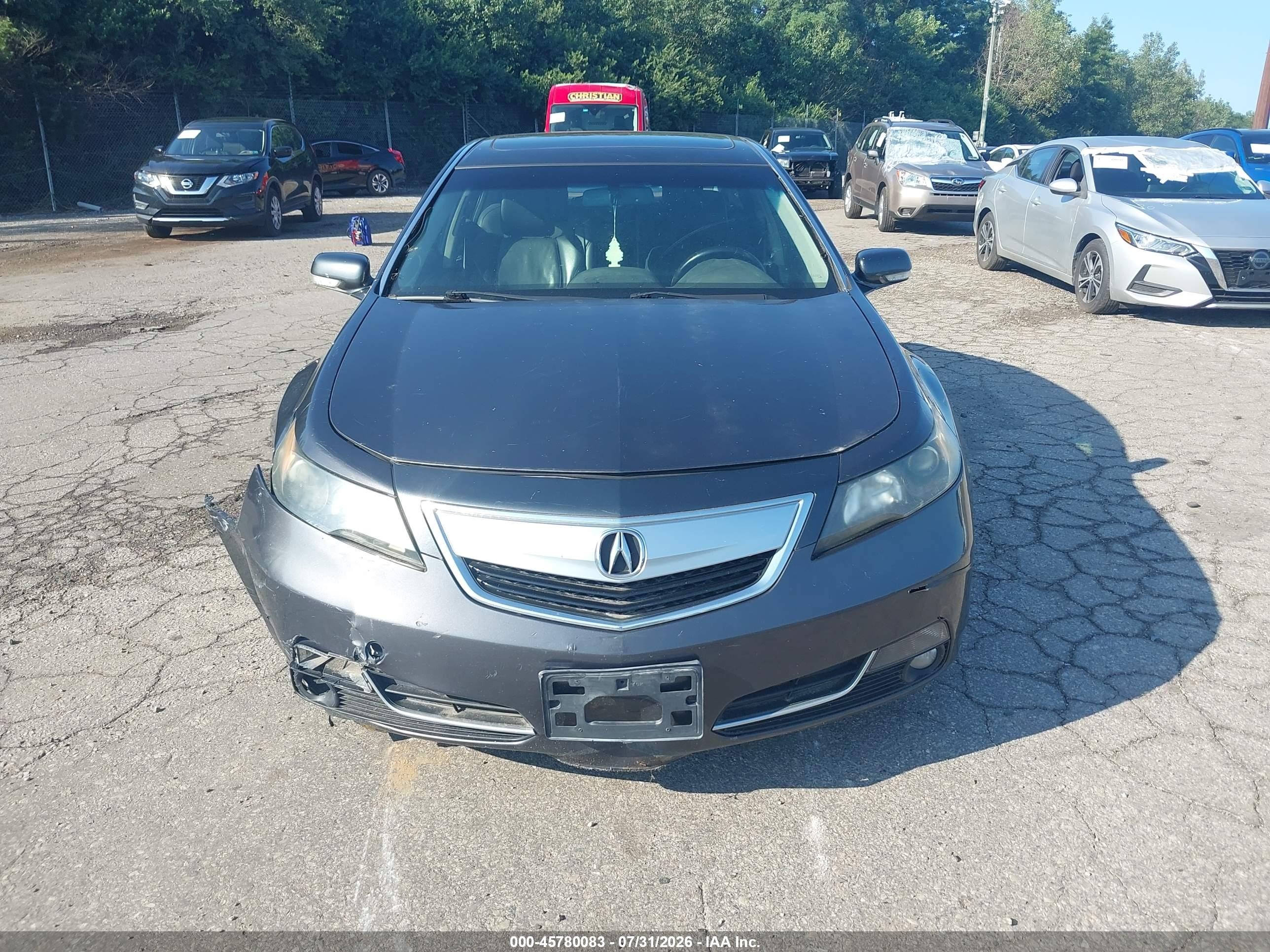 2012 Acura Tl 3.5 Gray vin: 19UUA8F29CA024657