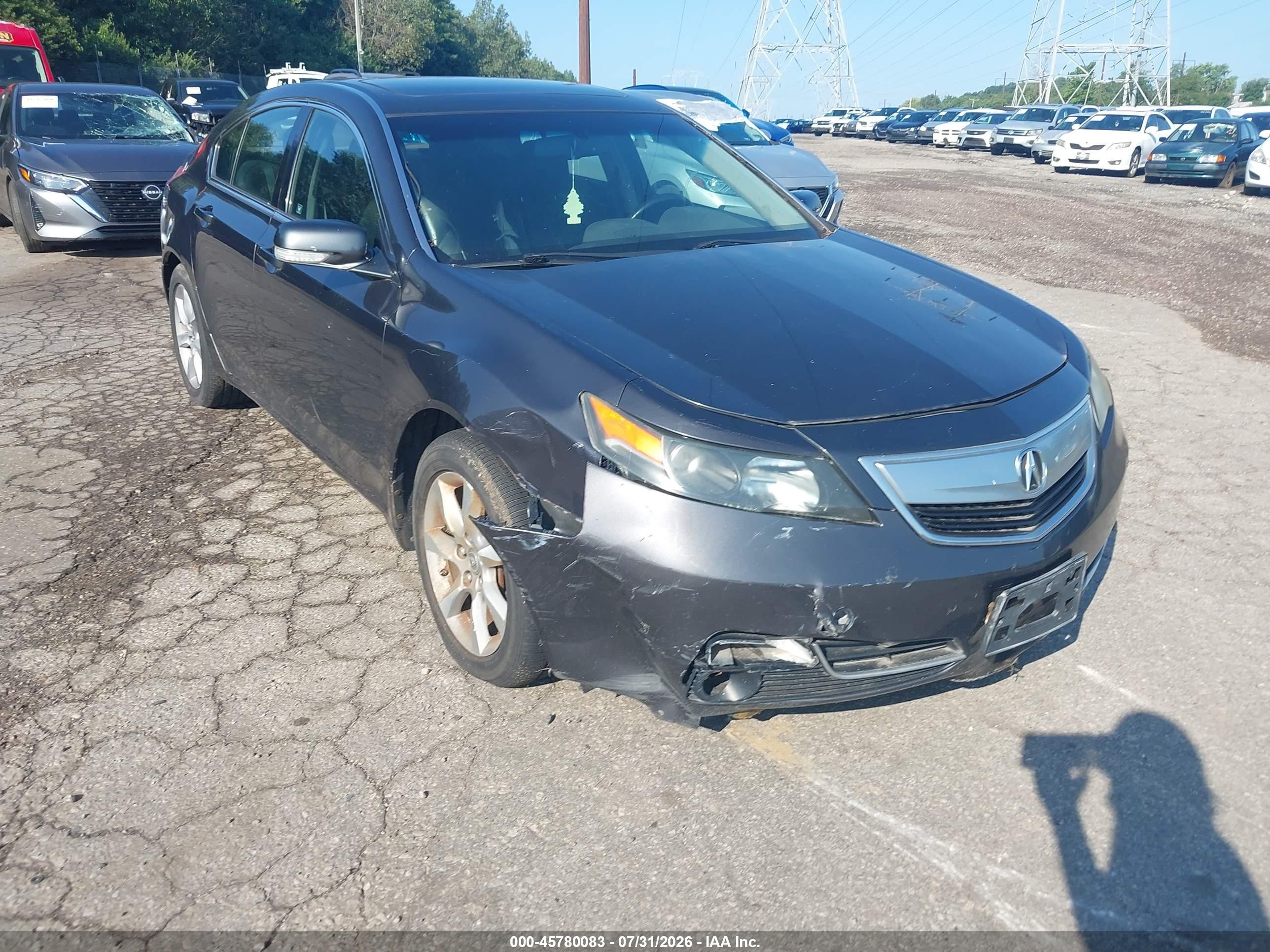 2012 Acura Tl 3.5 Gray vin: 19UUA8F29CA024657