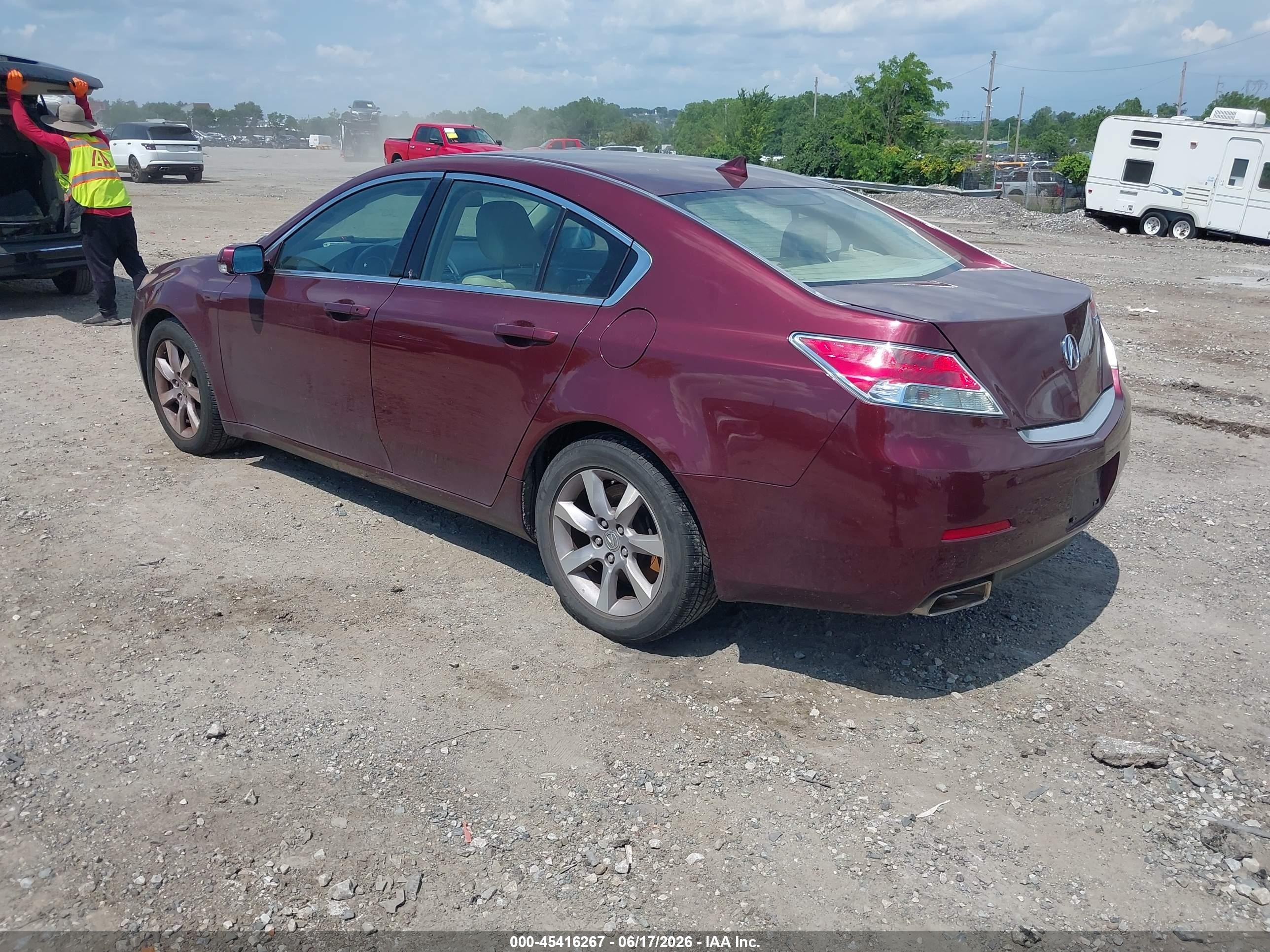 2013 Acura Tl 3.5 Бордовый vin: 19UUA8F29DA008590