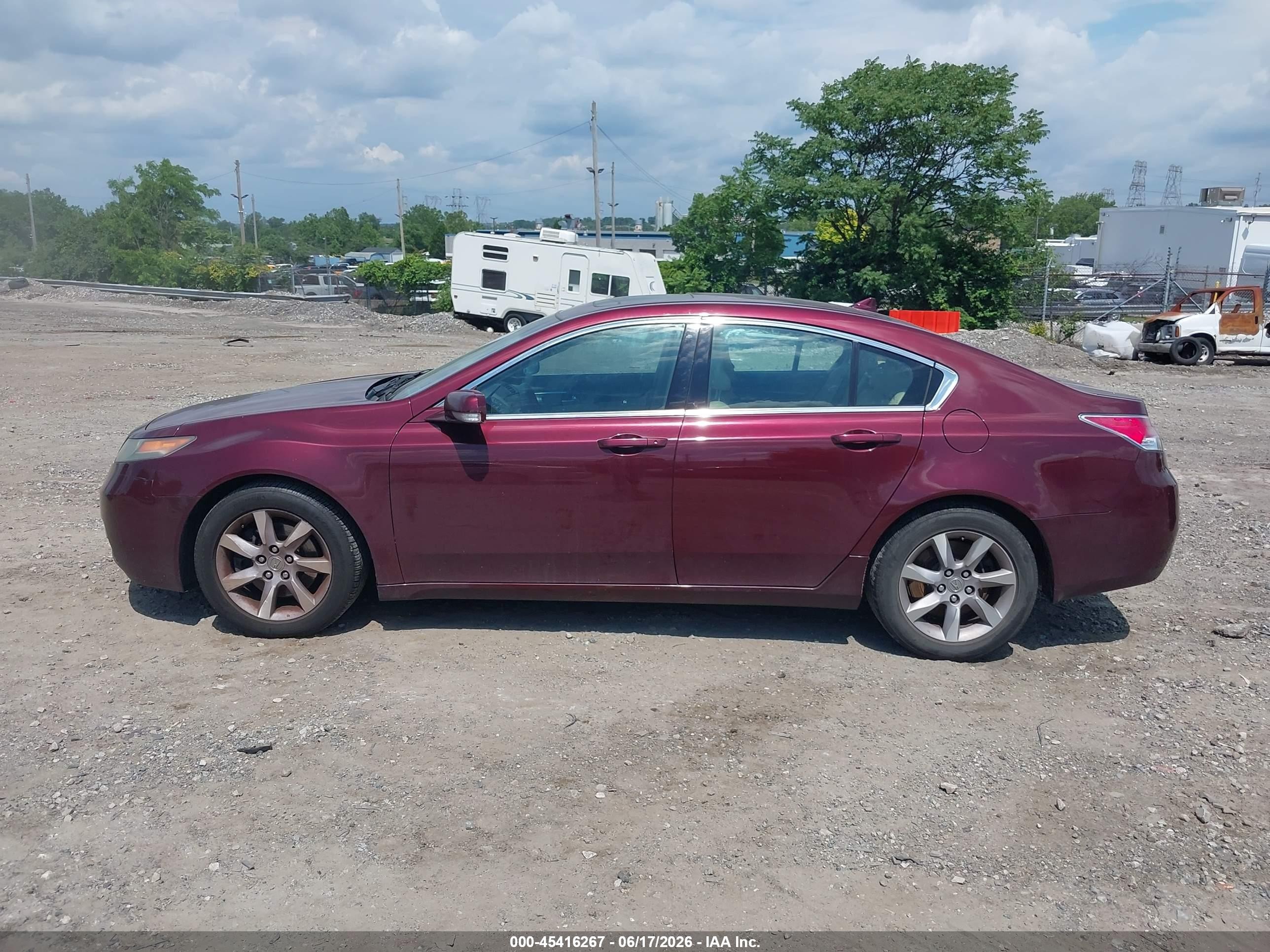 2013 Acura Tl 3.5 Бордовый vin: 19UUA8F29DA008590