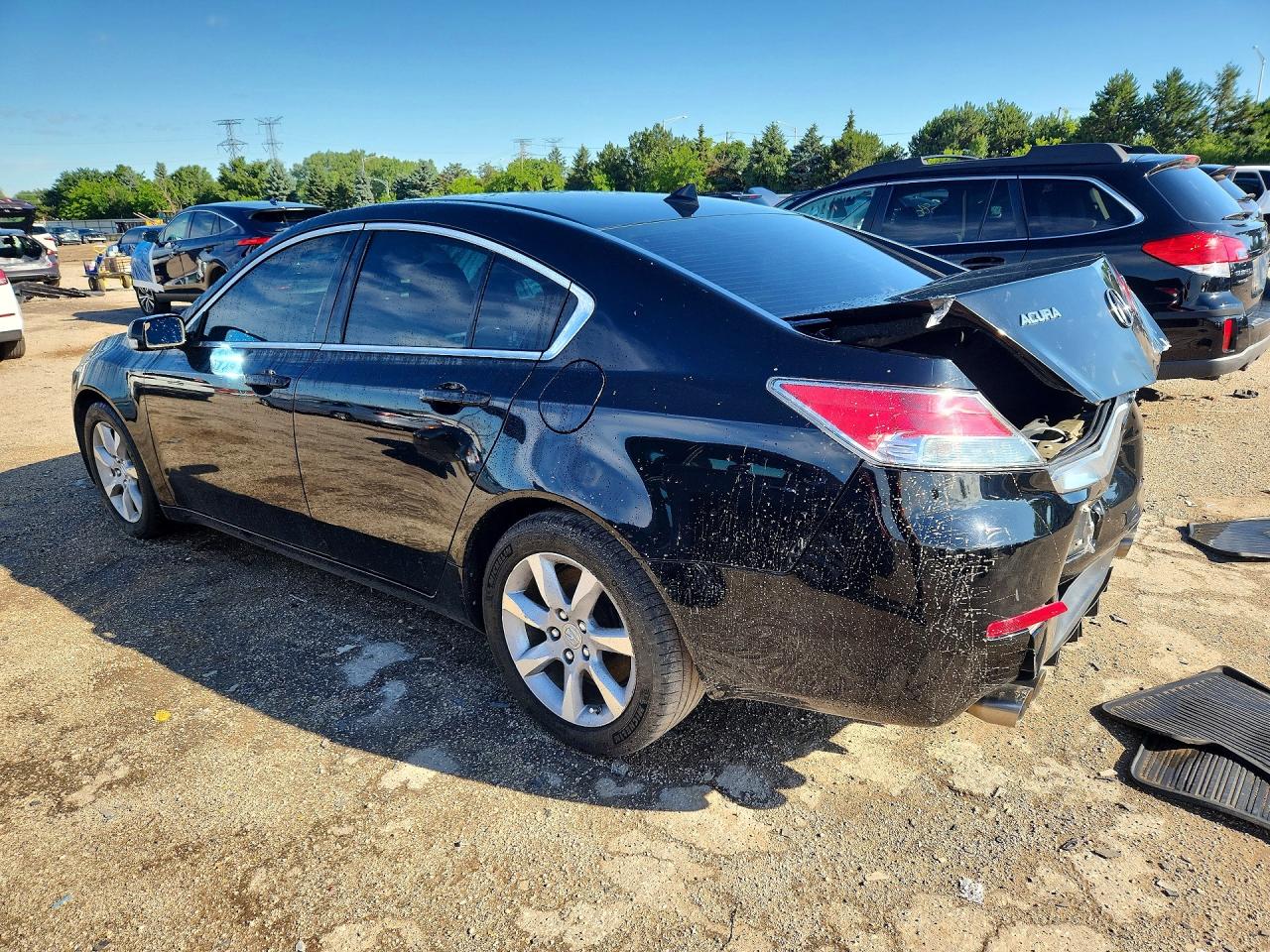 2012 Acura Tl Черный vin: 19UUA8F2XCA010654