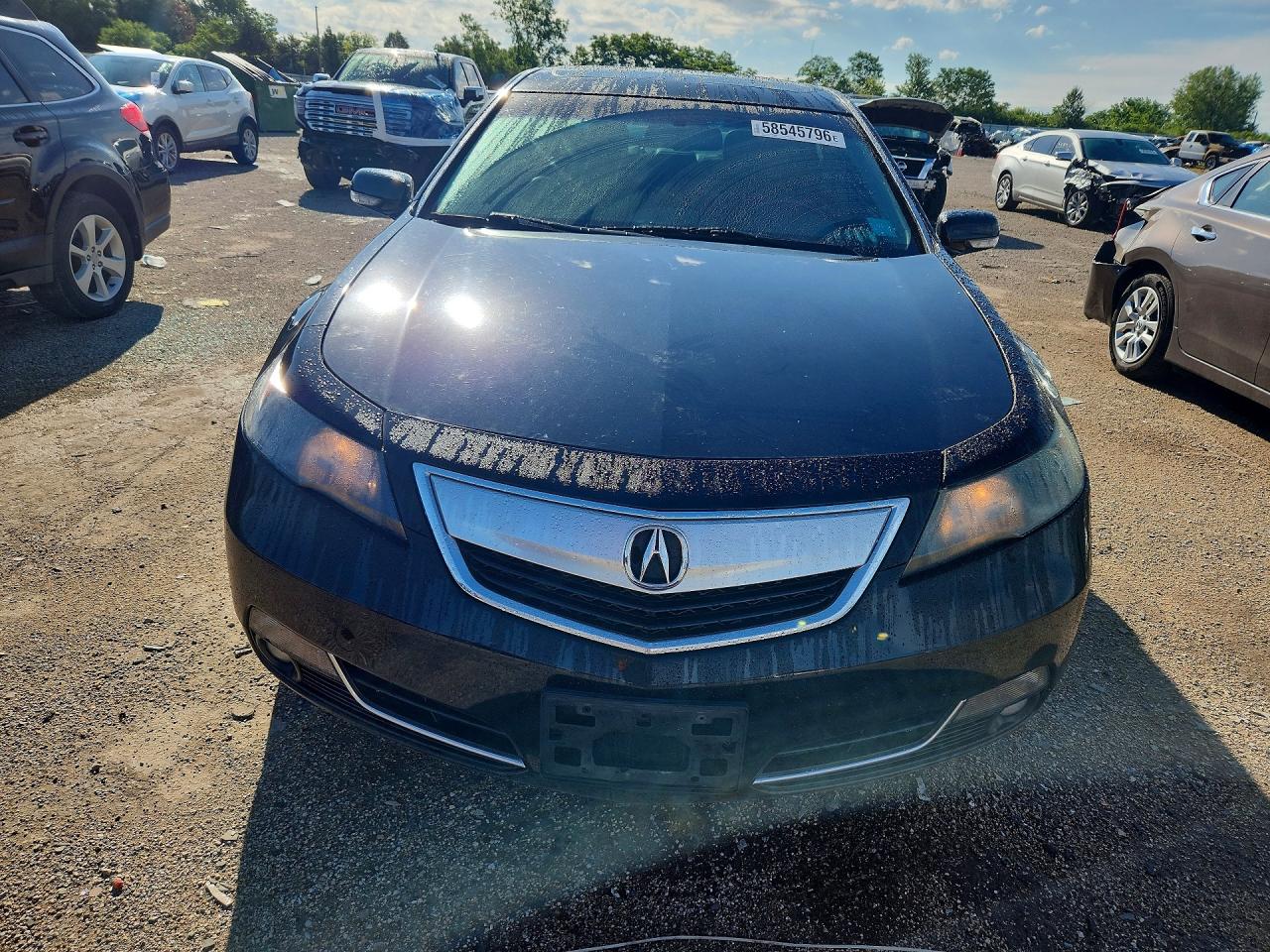 2012 Acura Tl Черный vin: 19UUA8F2XCA010654