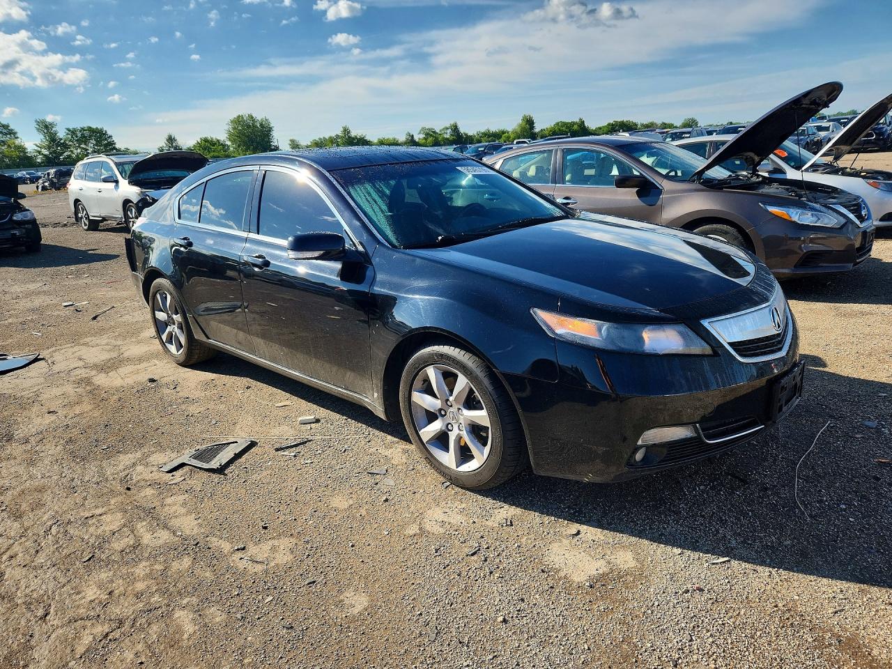 2012 Acura Tl Черный vin: 19UUA8F2XCA010654