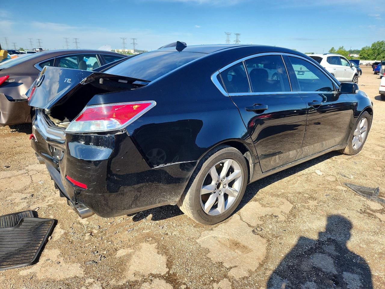 2012 Acura Tl Черный vin: 19UUA8F2XCA010654