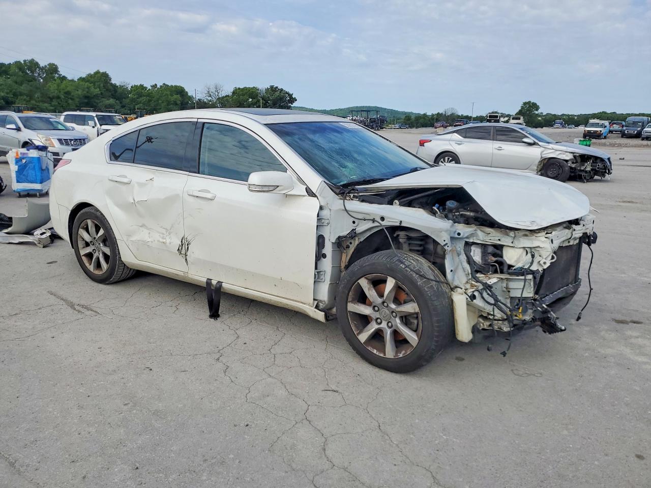 2012 Acura Tl White vin: 19UUA8F2XCA012078