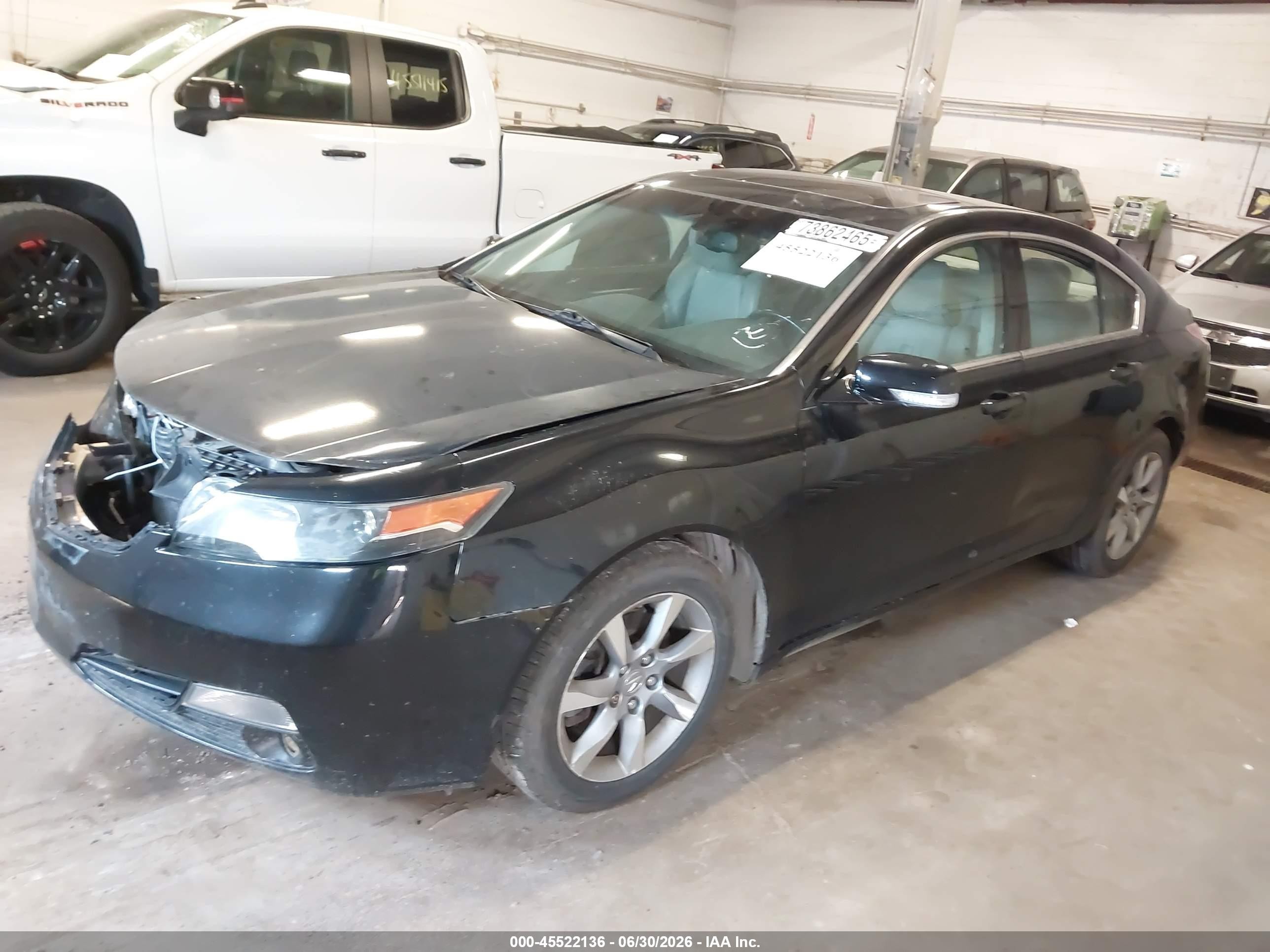 2012 Acura Tl 3.5 Black vin: 19UUA8F2XCA014008