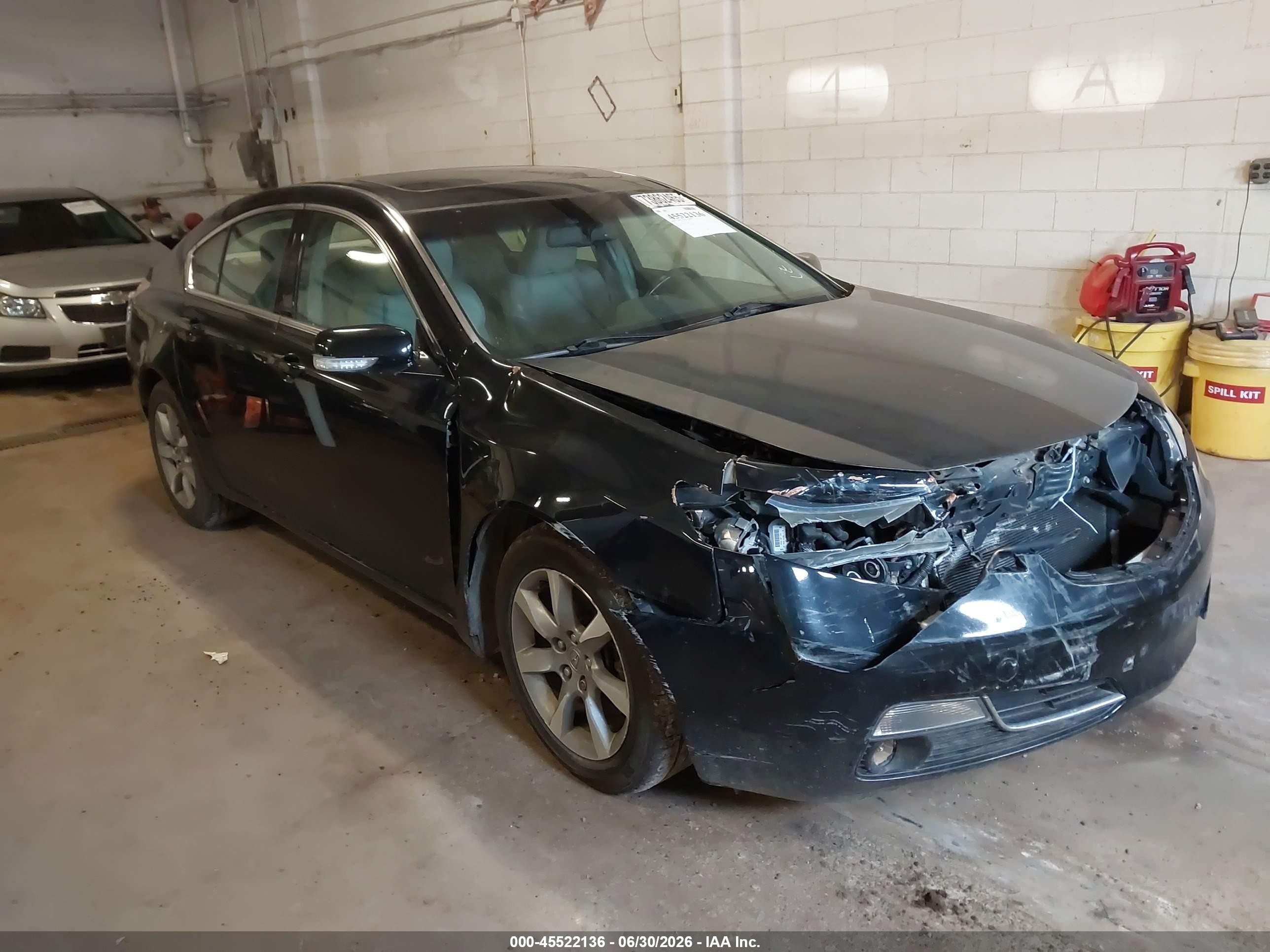 2012 Acura Tl 3.5 Black vin: 19UUA8F2XCA014008
