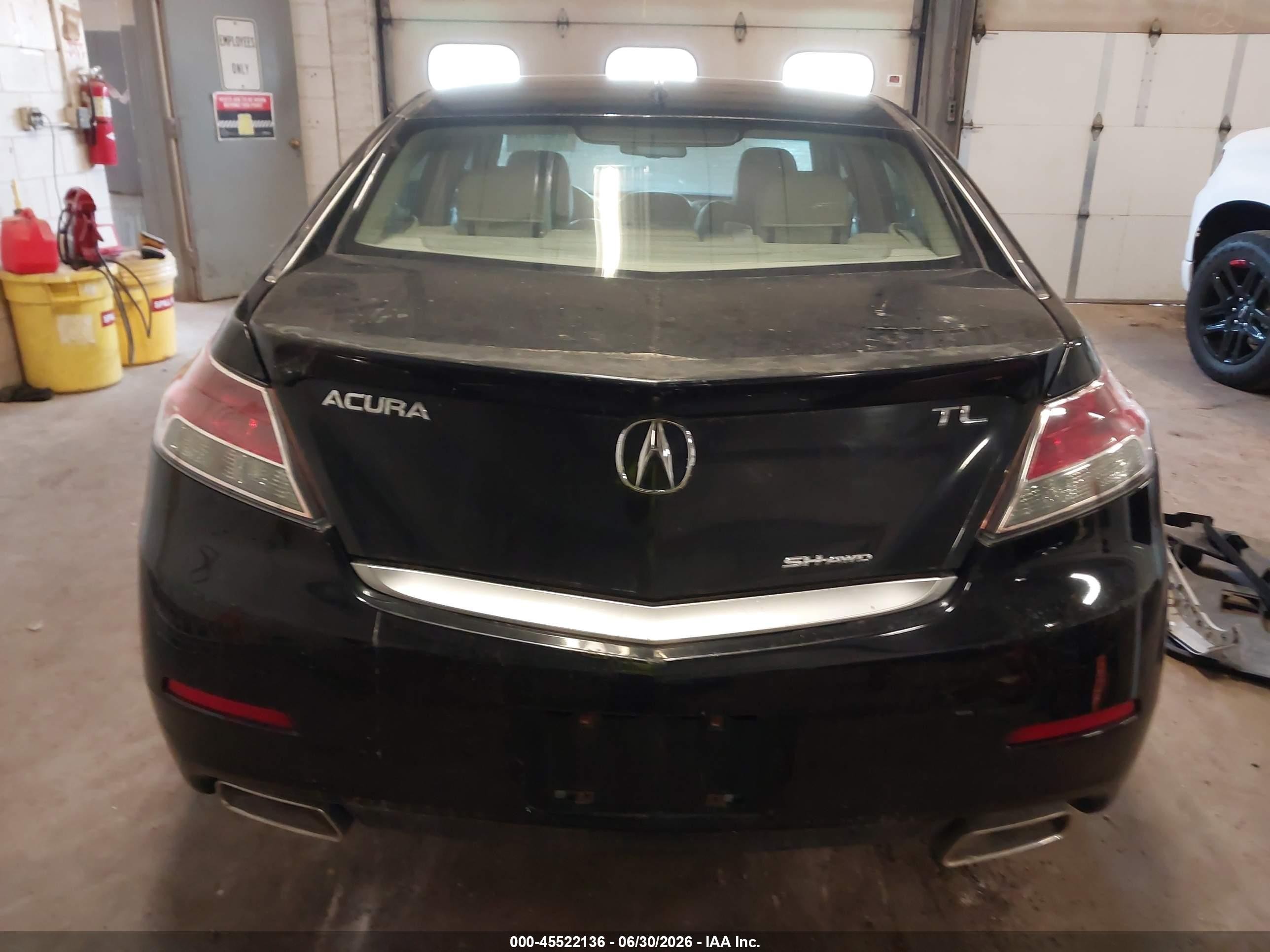 2012 Acura Tl 3.5 Black vin: 19UUA8F2XCA014008
