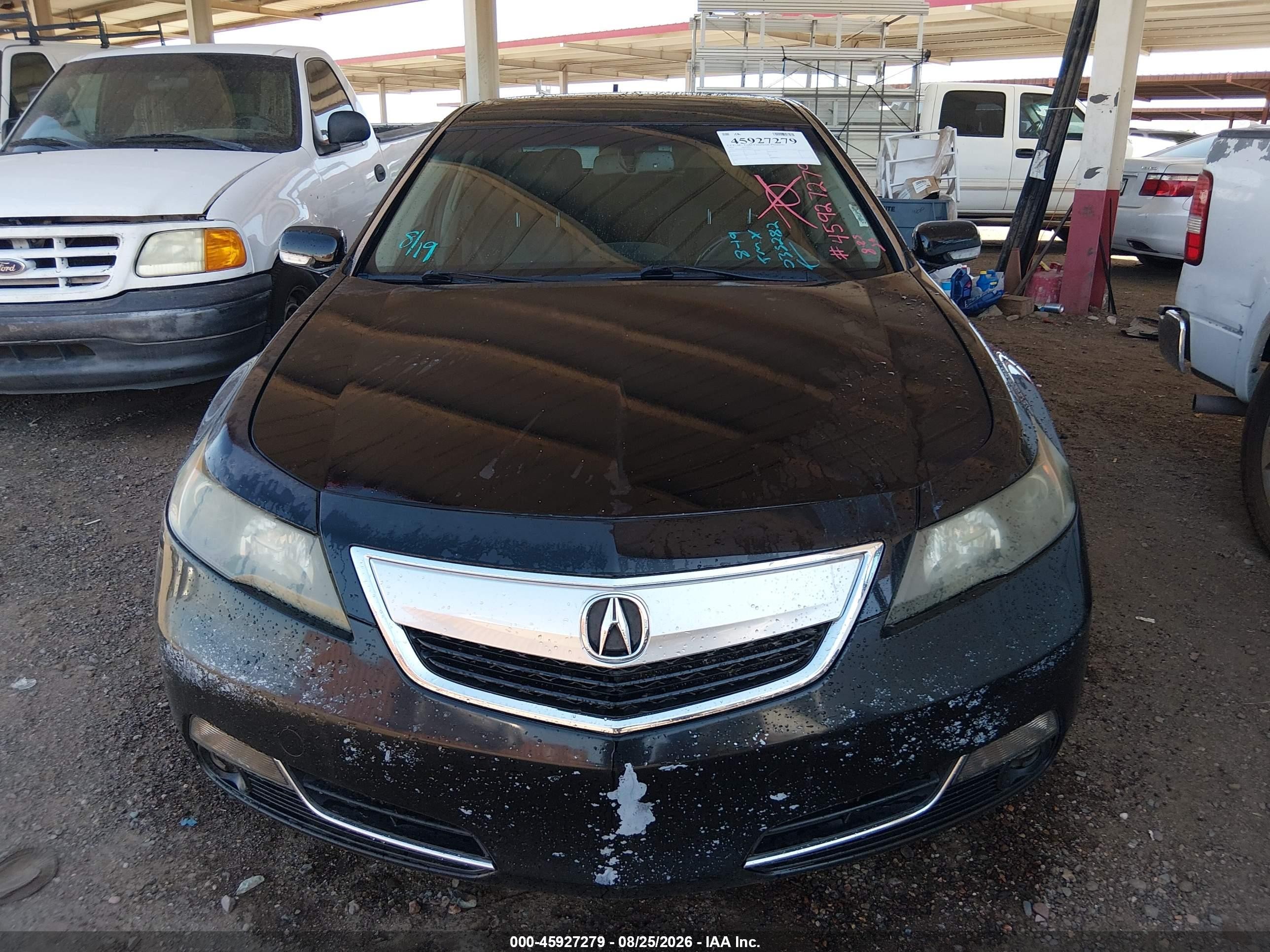 2012 Acura Tl 3.5 Black vin: 19UUA8F2XCA035232