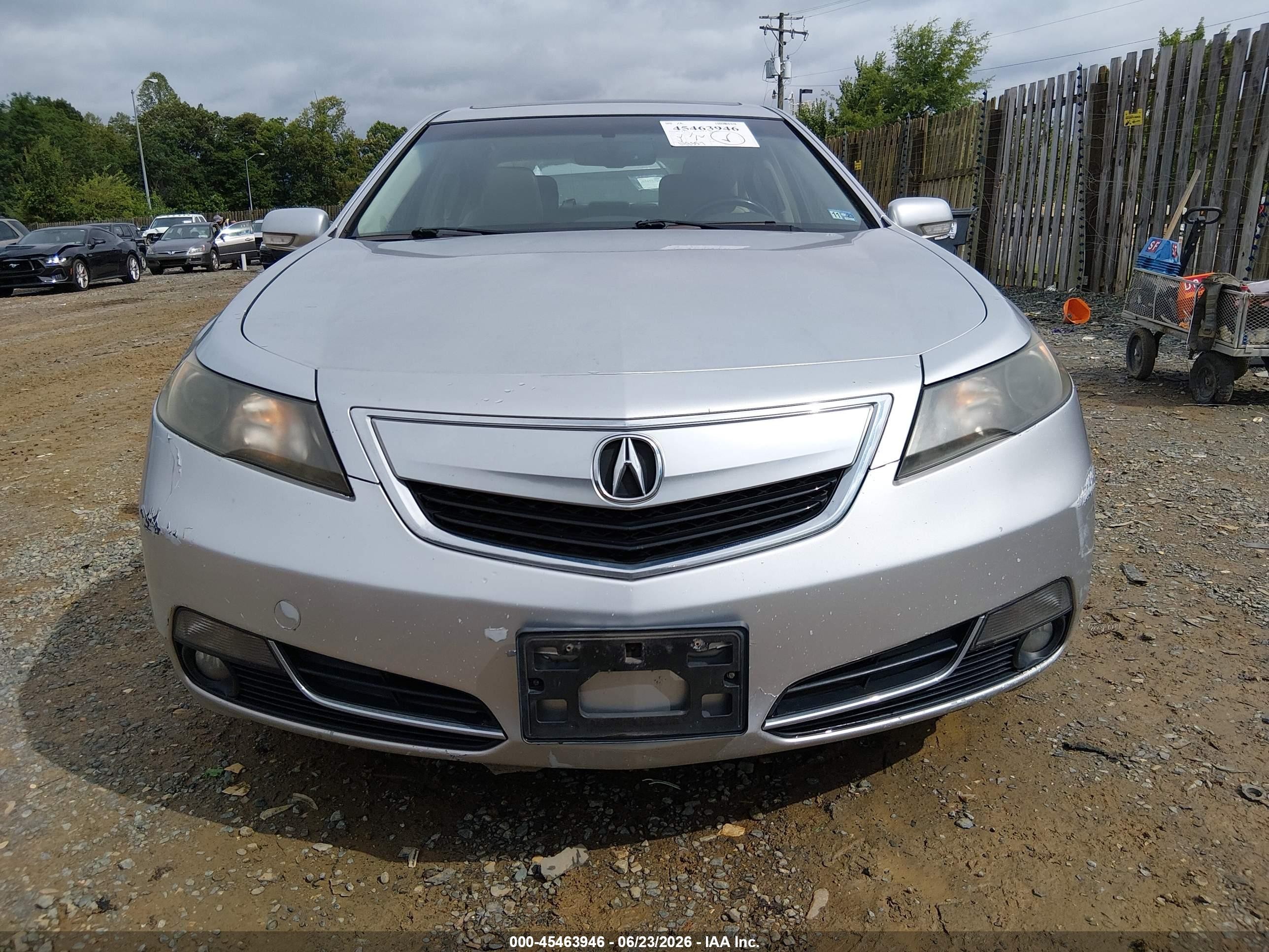 2013 Acura Tl 3.5 Silver vin: 19UUA8F2XDA002409