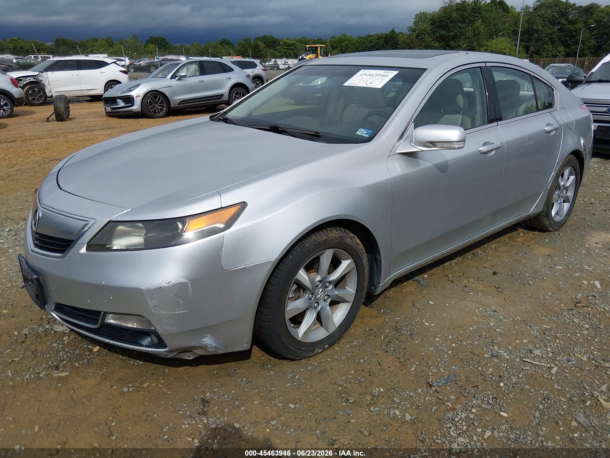 2013 Acura Tl 3.5 Silver vin: 19UUA8F2XDA002409