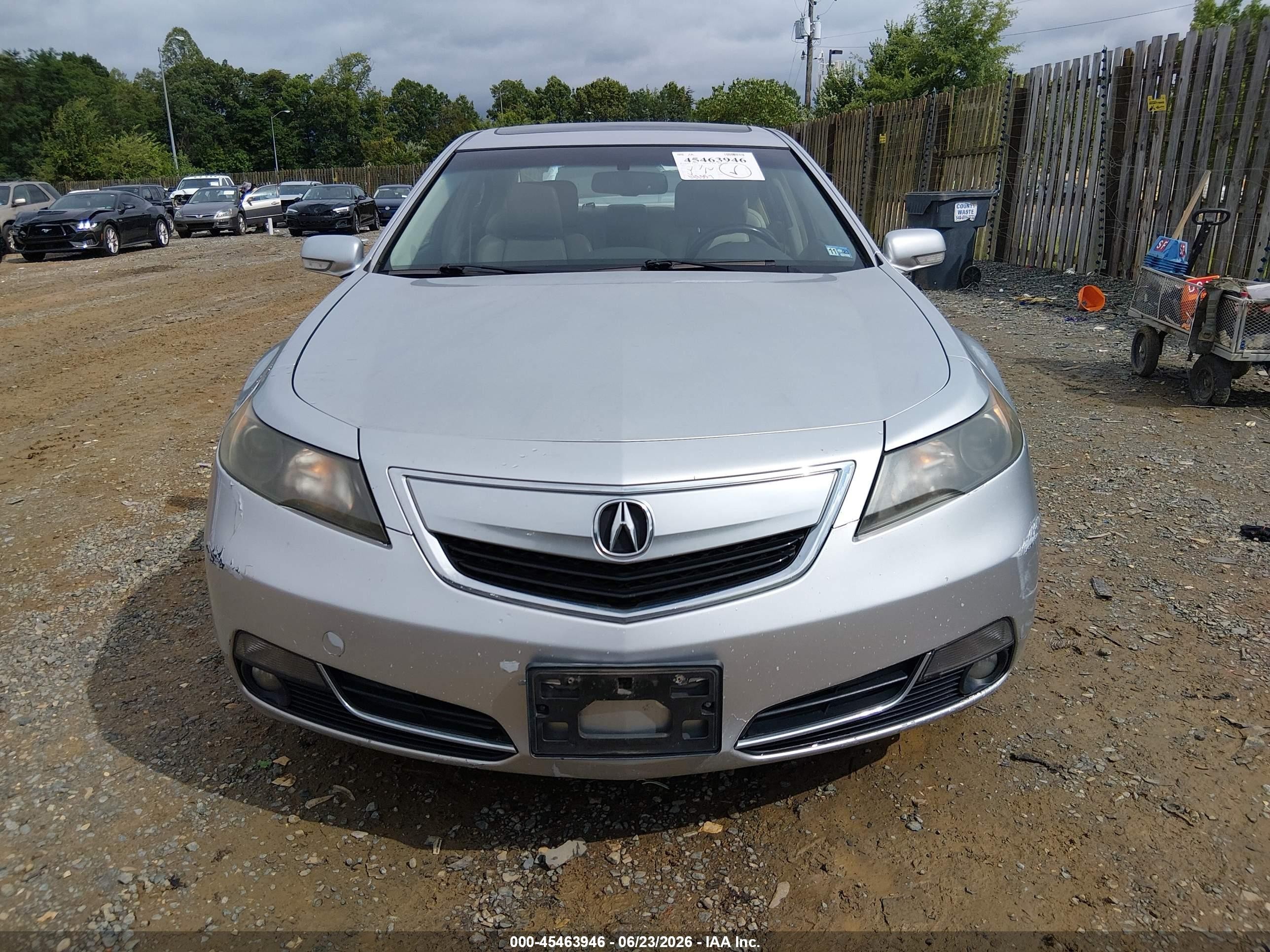2013 Acura Tl 3.5 Silver vin: 19UUA8F2XDA002409