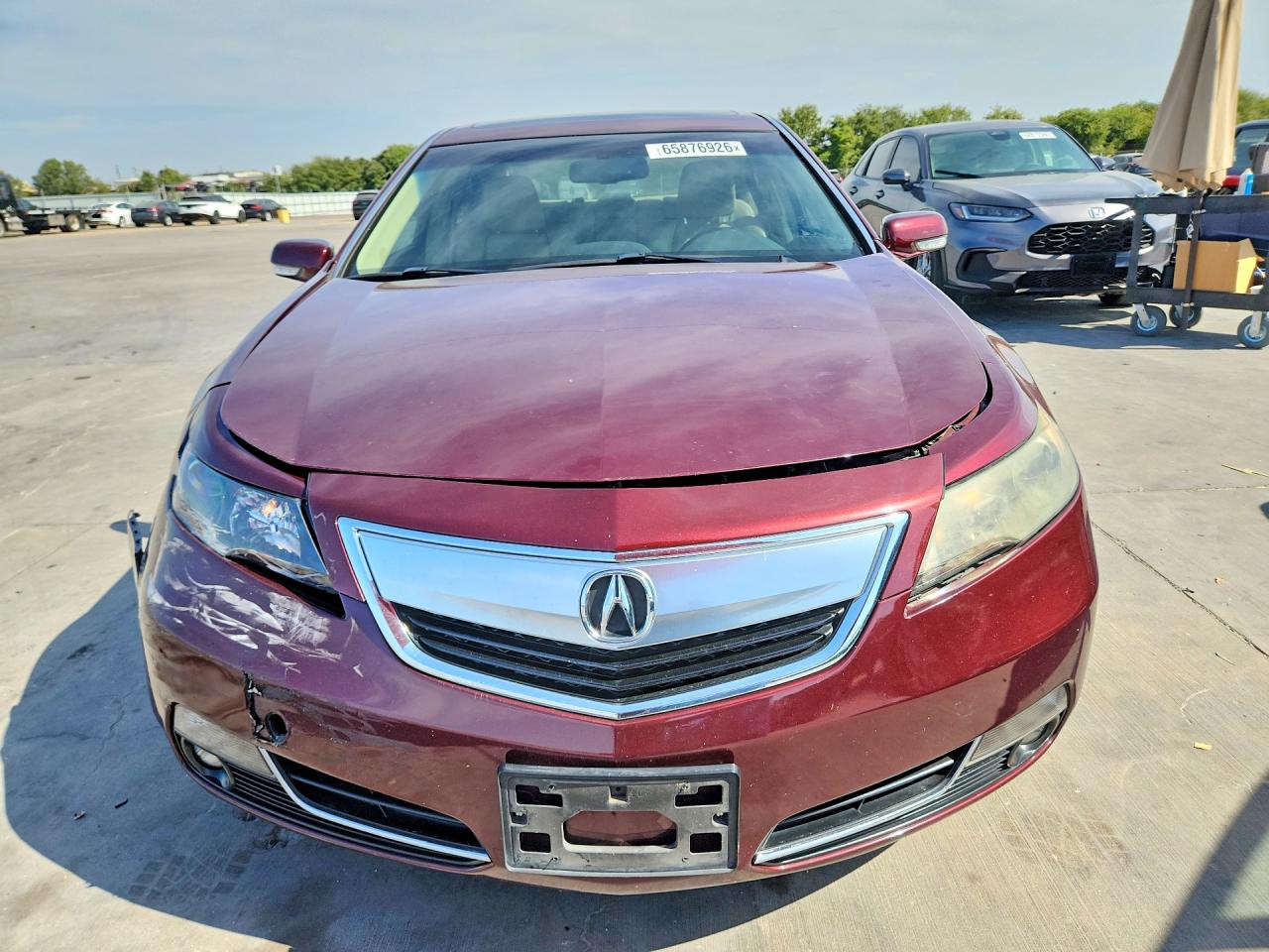 2013 Acura Tl Burgundy vin: 19UUA8F2XDA010185