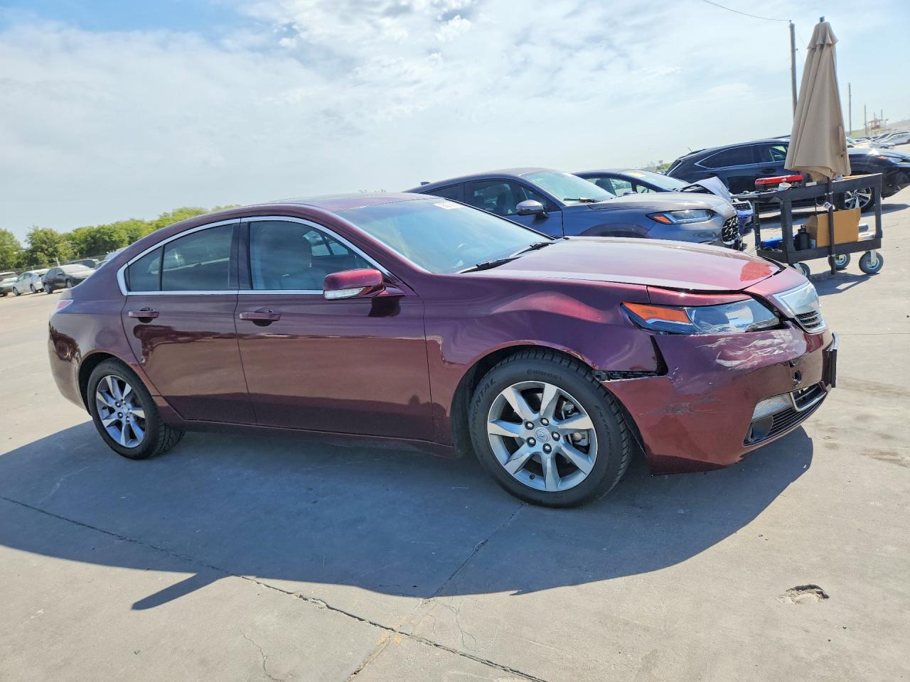 2013 Acura Tl Burgundy vin: 19UUA8F2XDA010185