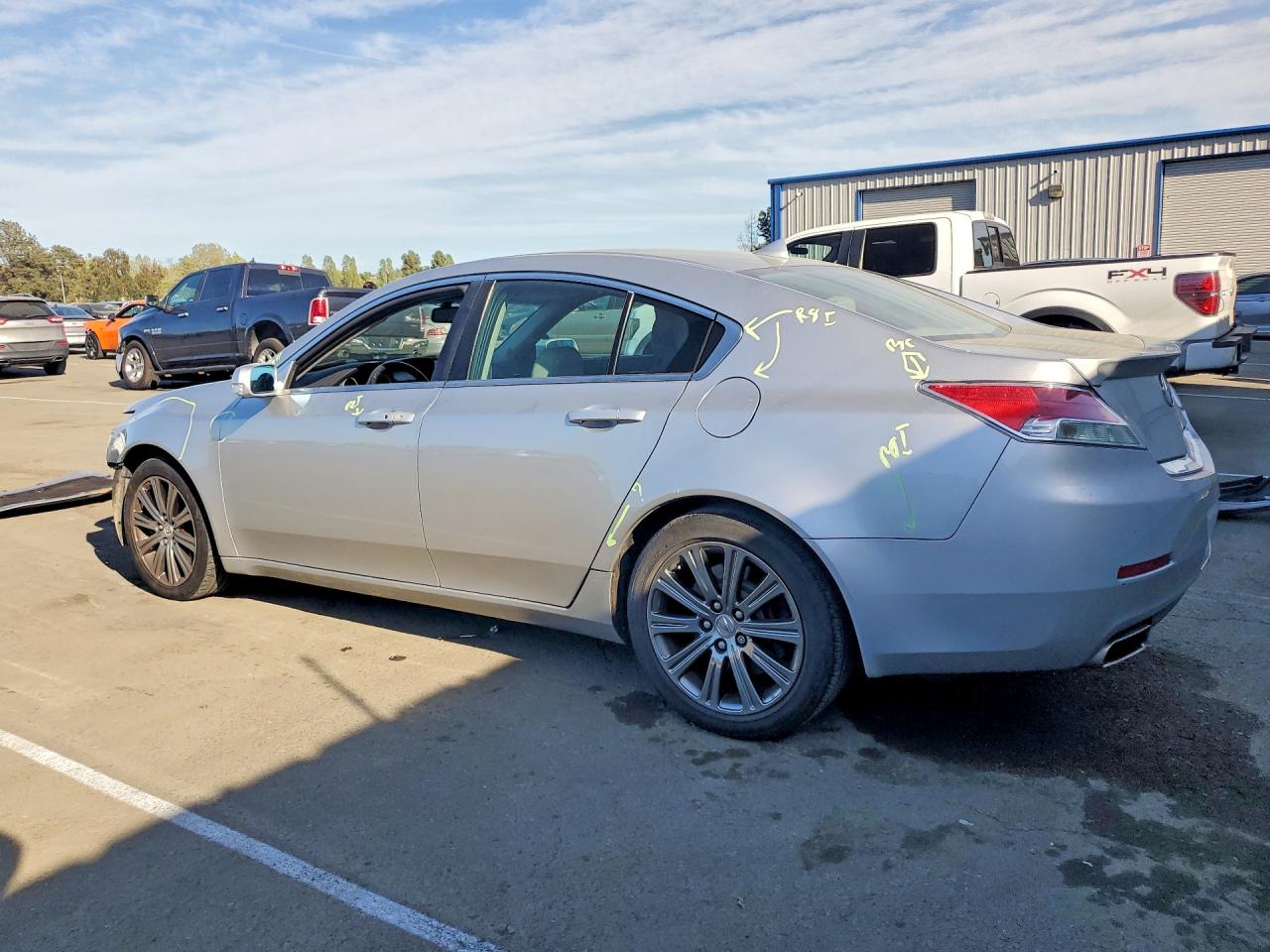 2014 Acura Tl Se Silver vin: 19UUA8F32EA002253