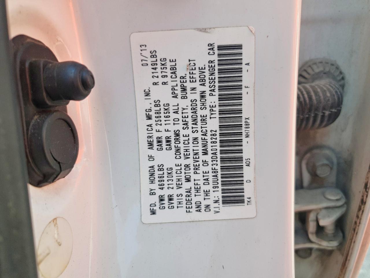 2013 Acura Tl Se Белый vin: 19UUA8F33DA018282