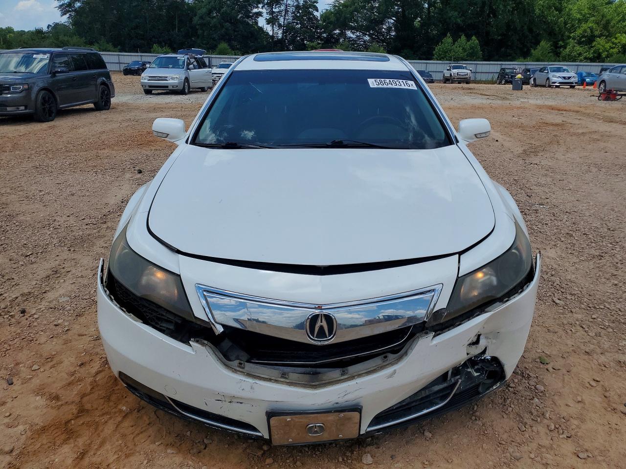 2013 Acura Tl Se White vin: 19UUA8F33DA018296