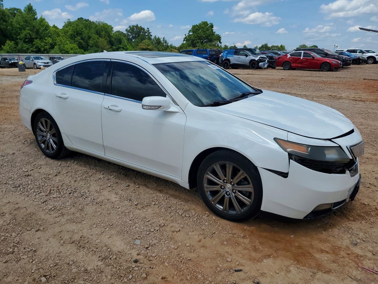 2013 Acura Tl Se White vin: 19UUA8F33DA018296