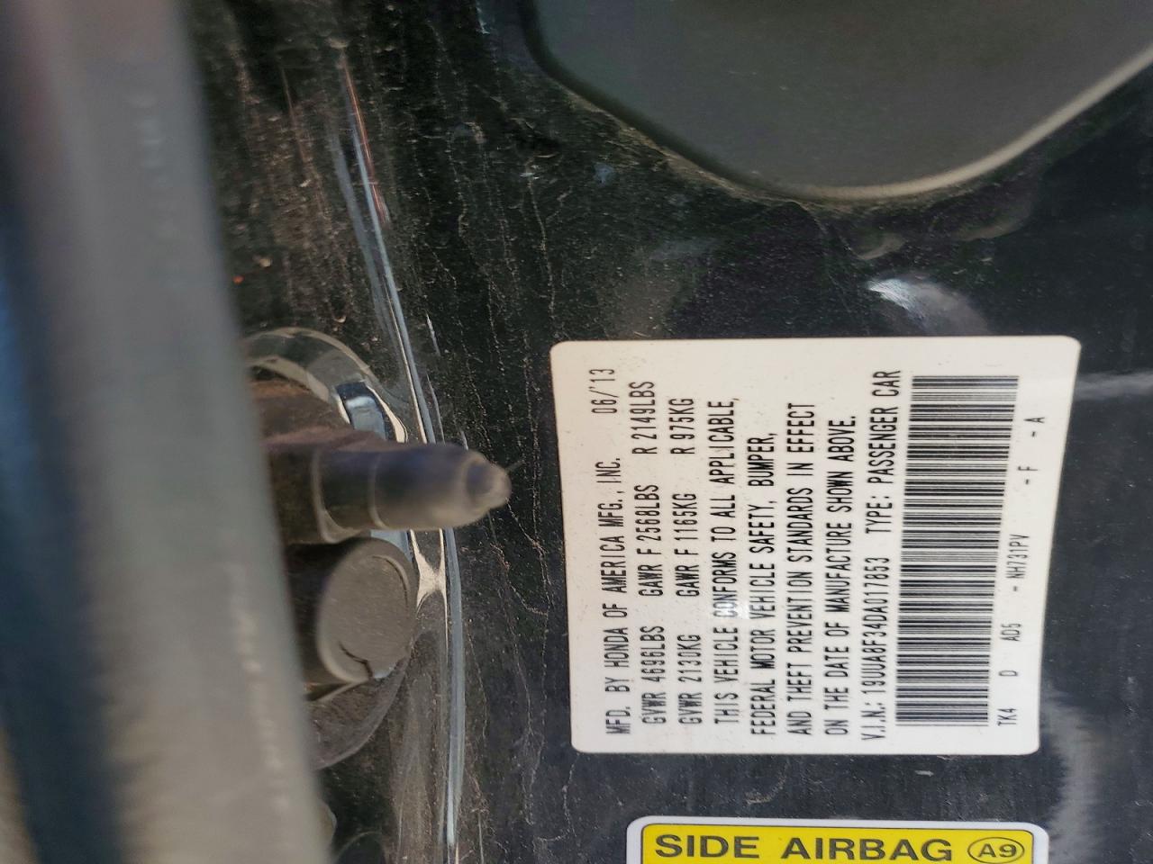 2013 Acura Tl Se Black vin: 19UUA8F34DA017853