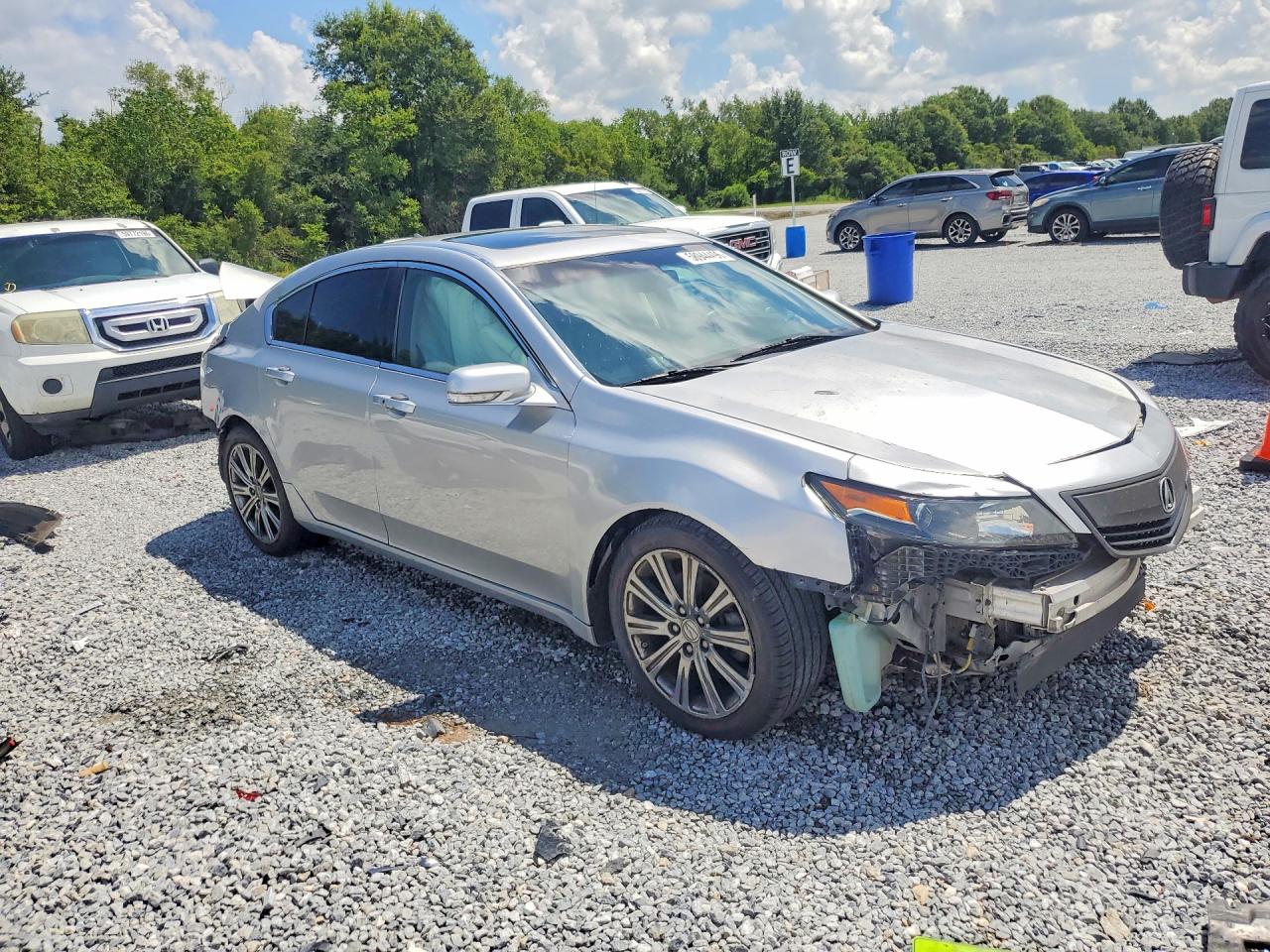 2013 Acura Tl Se Silver vin: 19UUA8F34DA018565