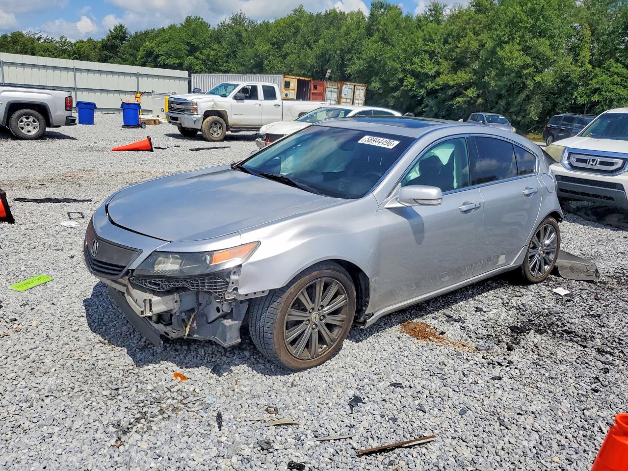 2013 Acura Tl Se Silver vin: 19UUA8F34DA018565