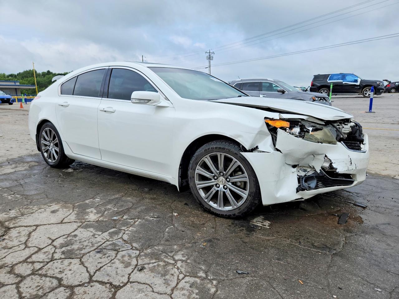 2014 Acura Tl Se White vin: 19UUA8F36EA000487