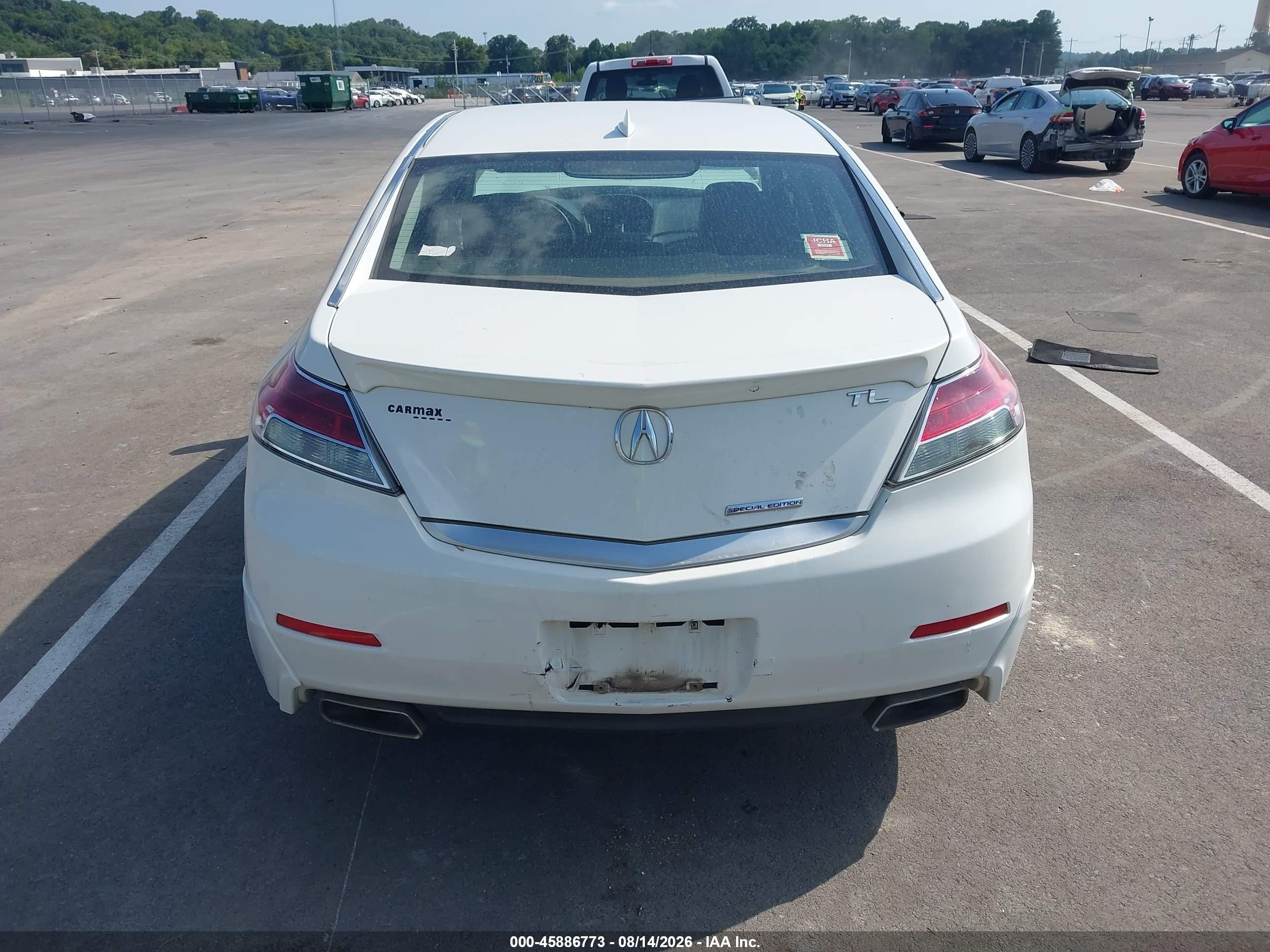 2013 Acura Tl 3.5 Special Edition White vin: 19UUA8F39DA018304