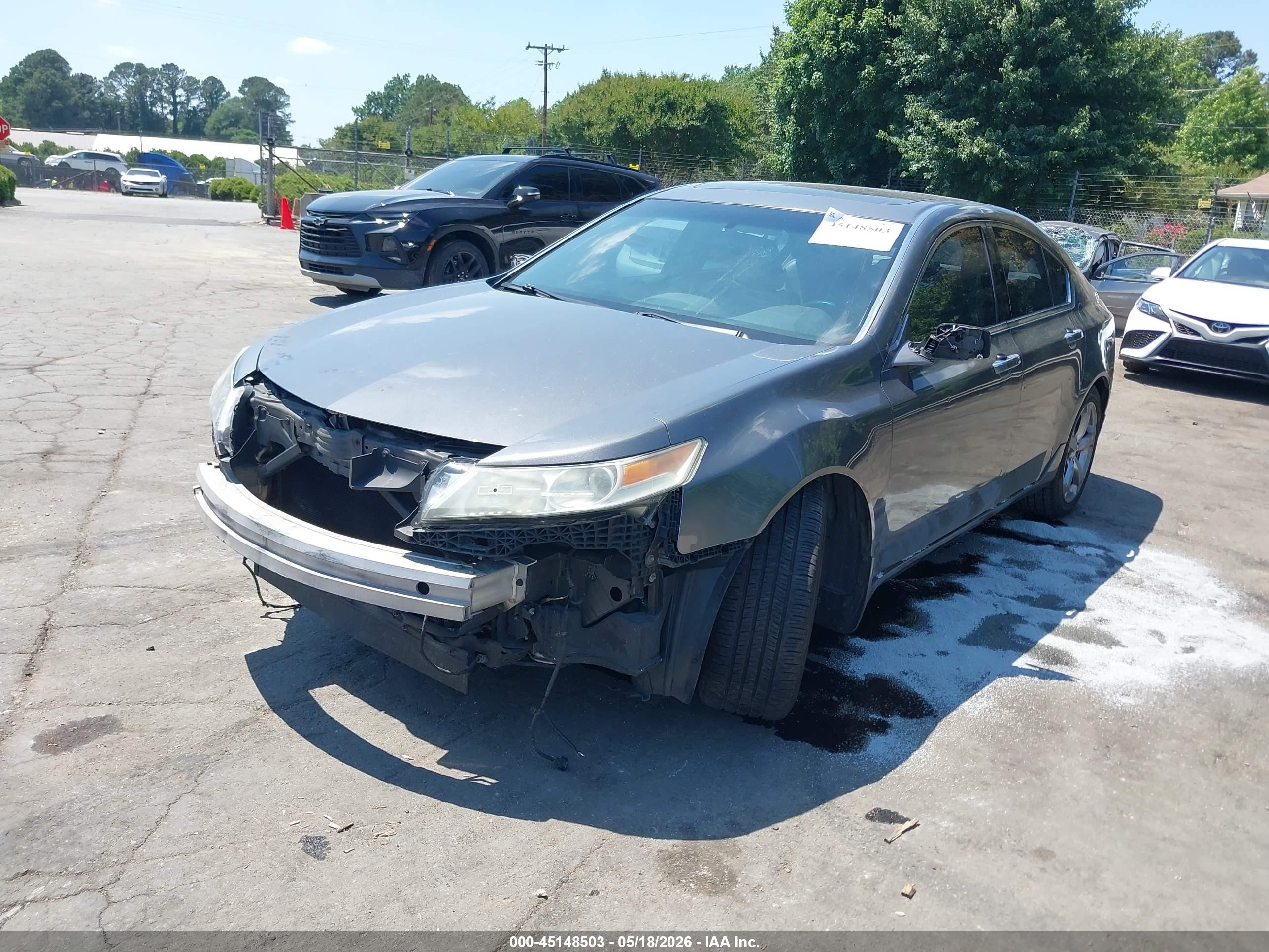 2010 Acura Tl 3.5 Gray vin: 19UUA8F50AA010038