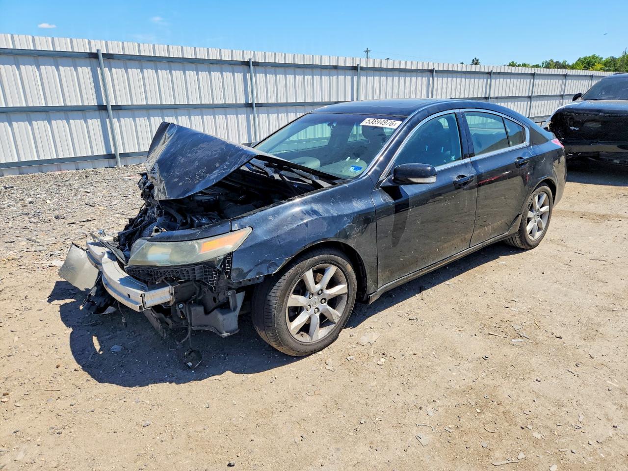 2012 Acura Tl Black vin: 19UUA8F50CA009555