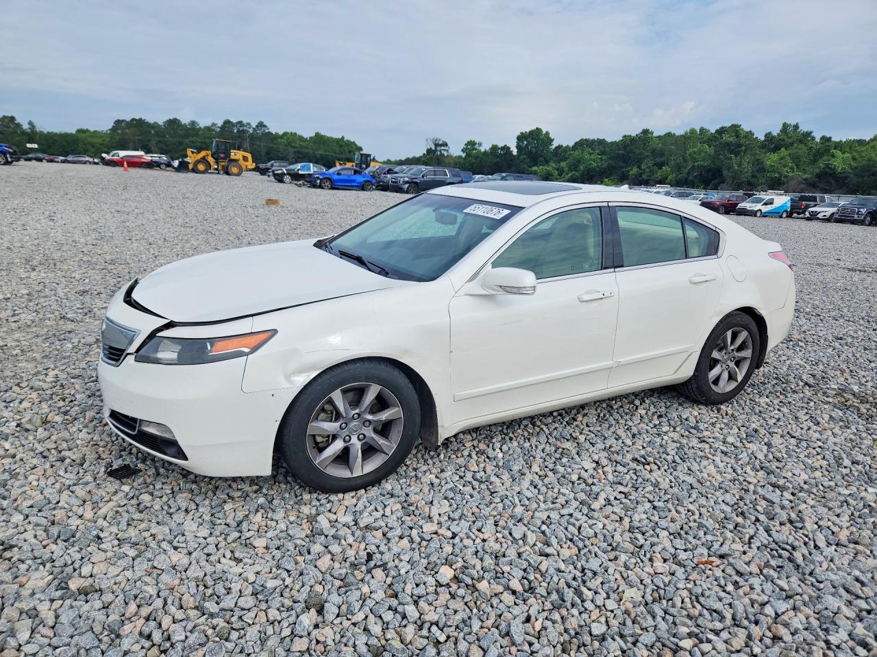 2012 Acura Tl White vin: 19UUA8F50CA015615