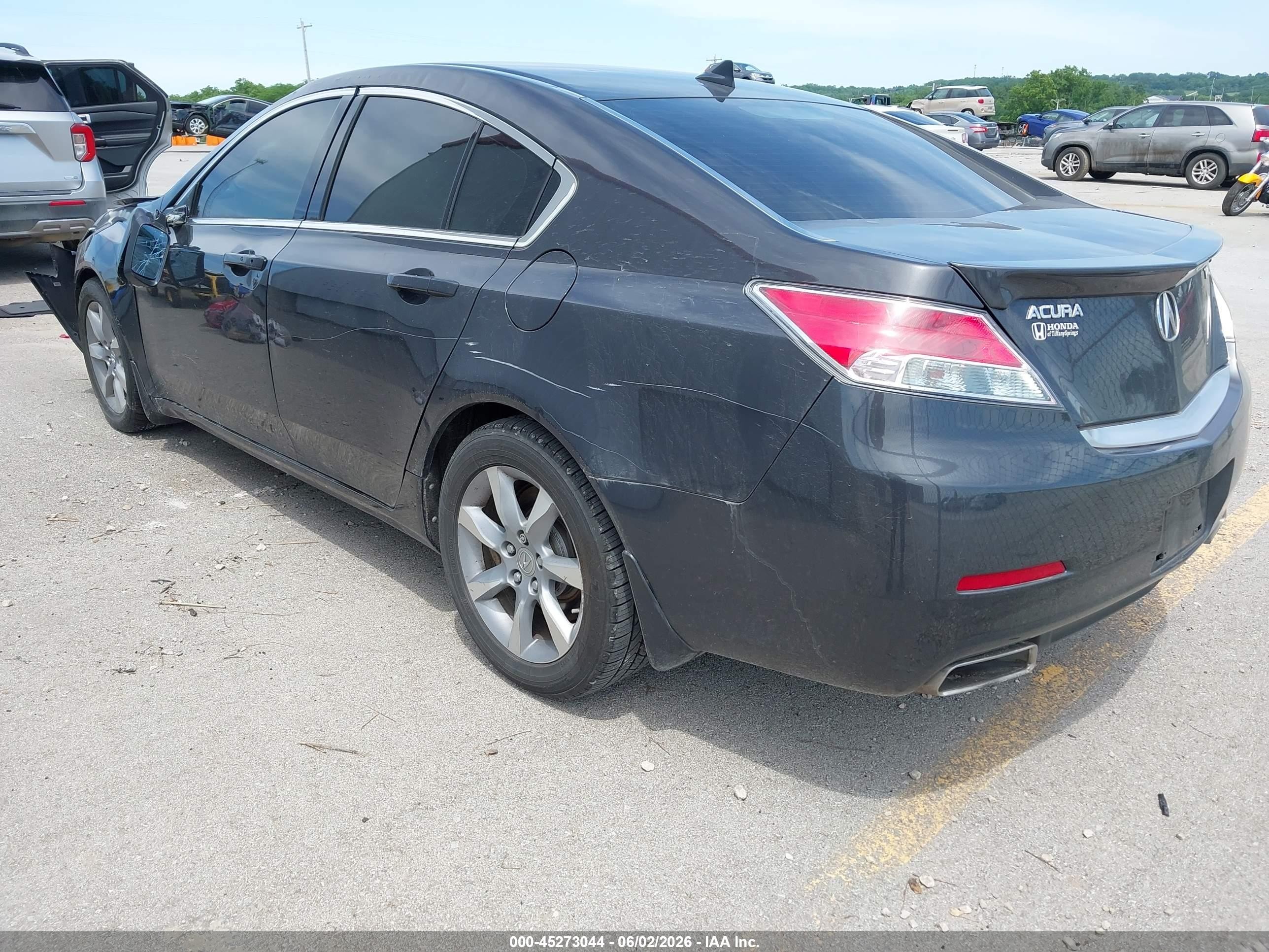 2012 Acura Tl 3.5 Black vin: 19UUA8F50CA026100