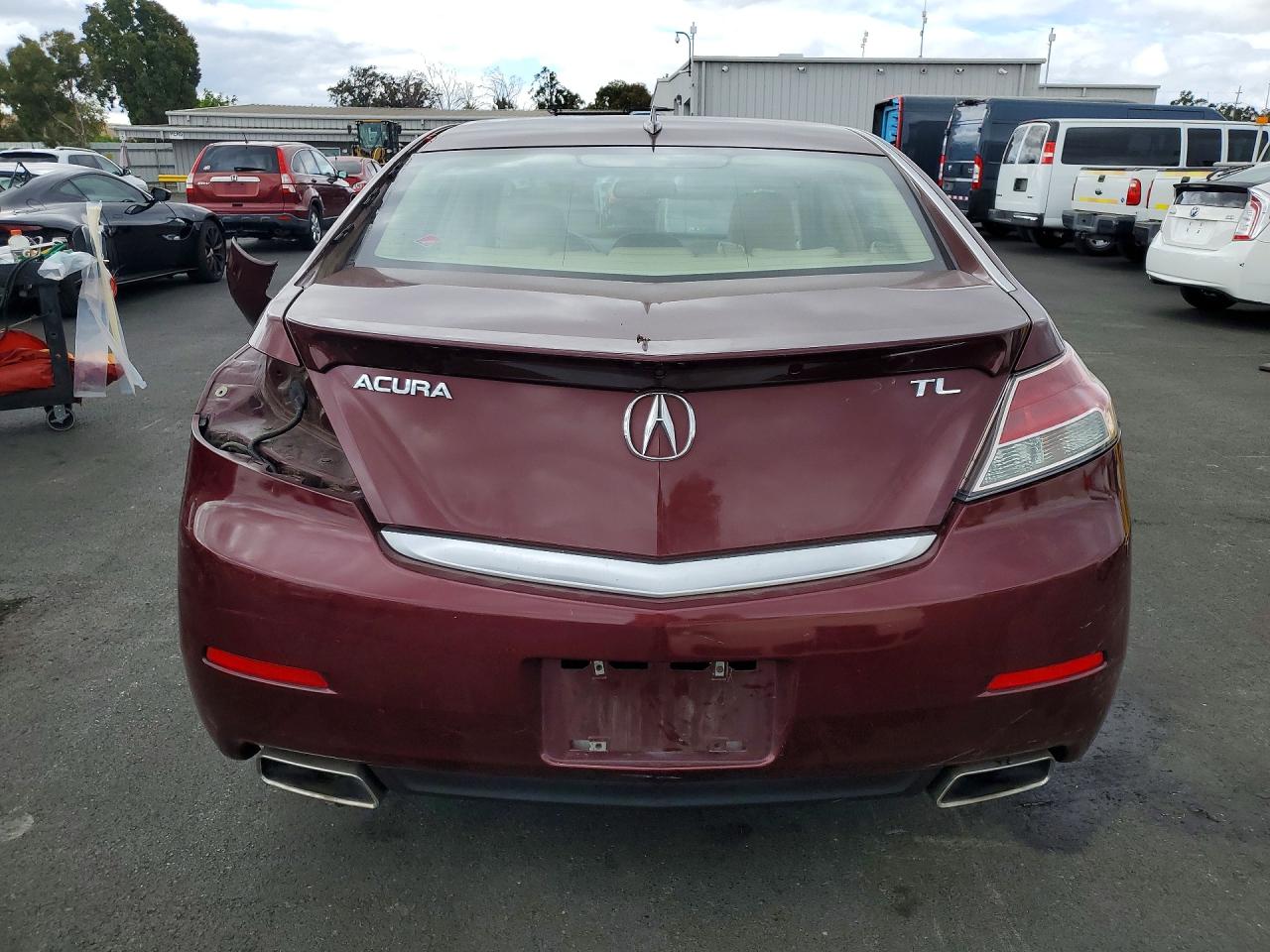 2012 Acura Tl Burgundy vin: 19UUA8F50CA027280