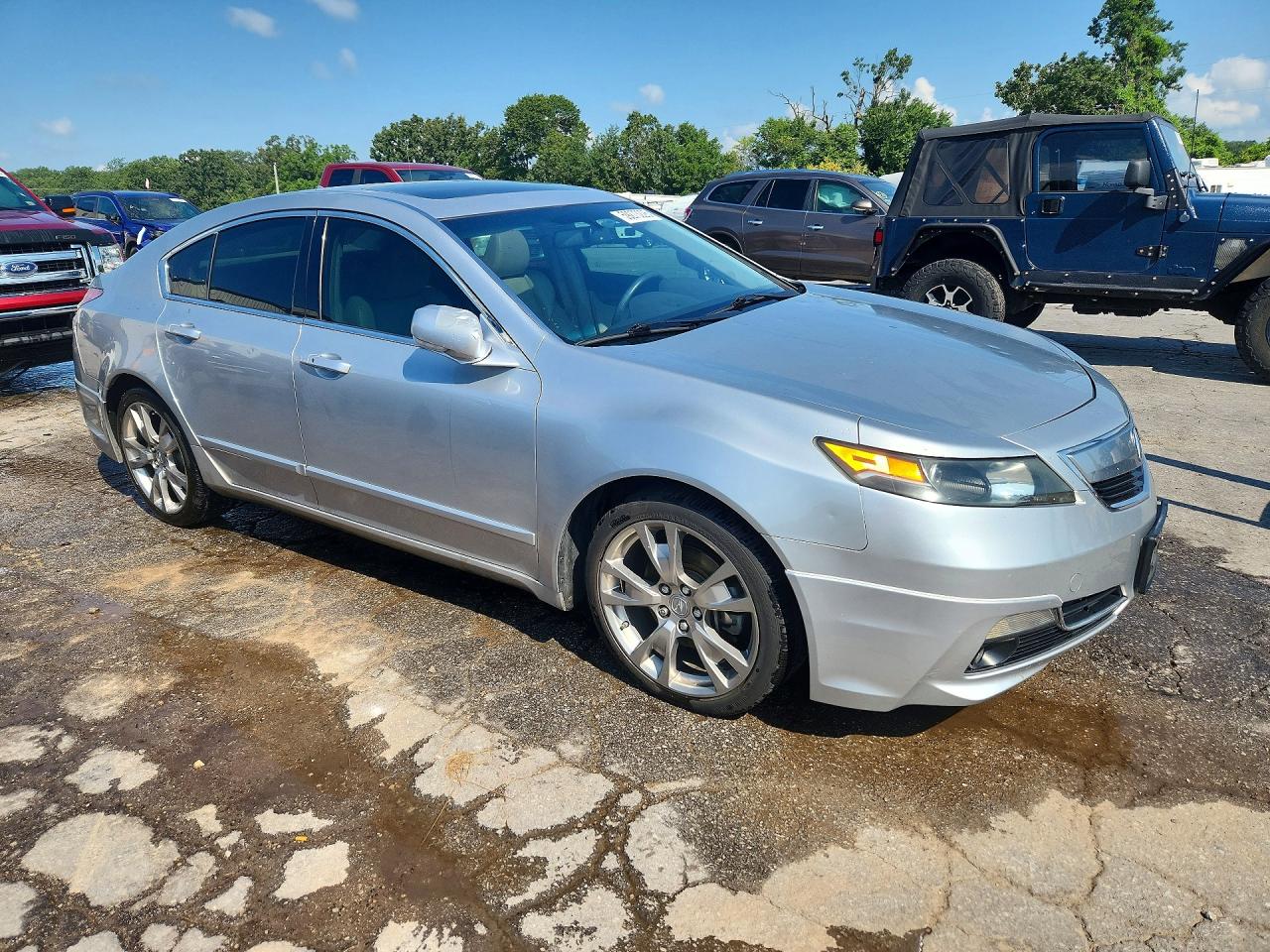 2013 Acura Tl Tech Silver vin: 19UUA8F50DA002333