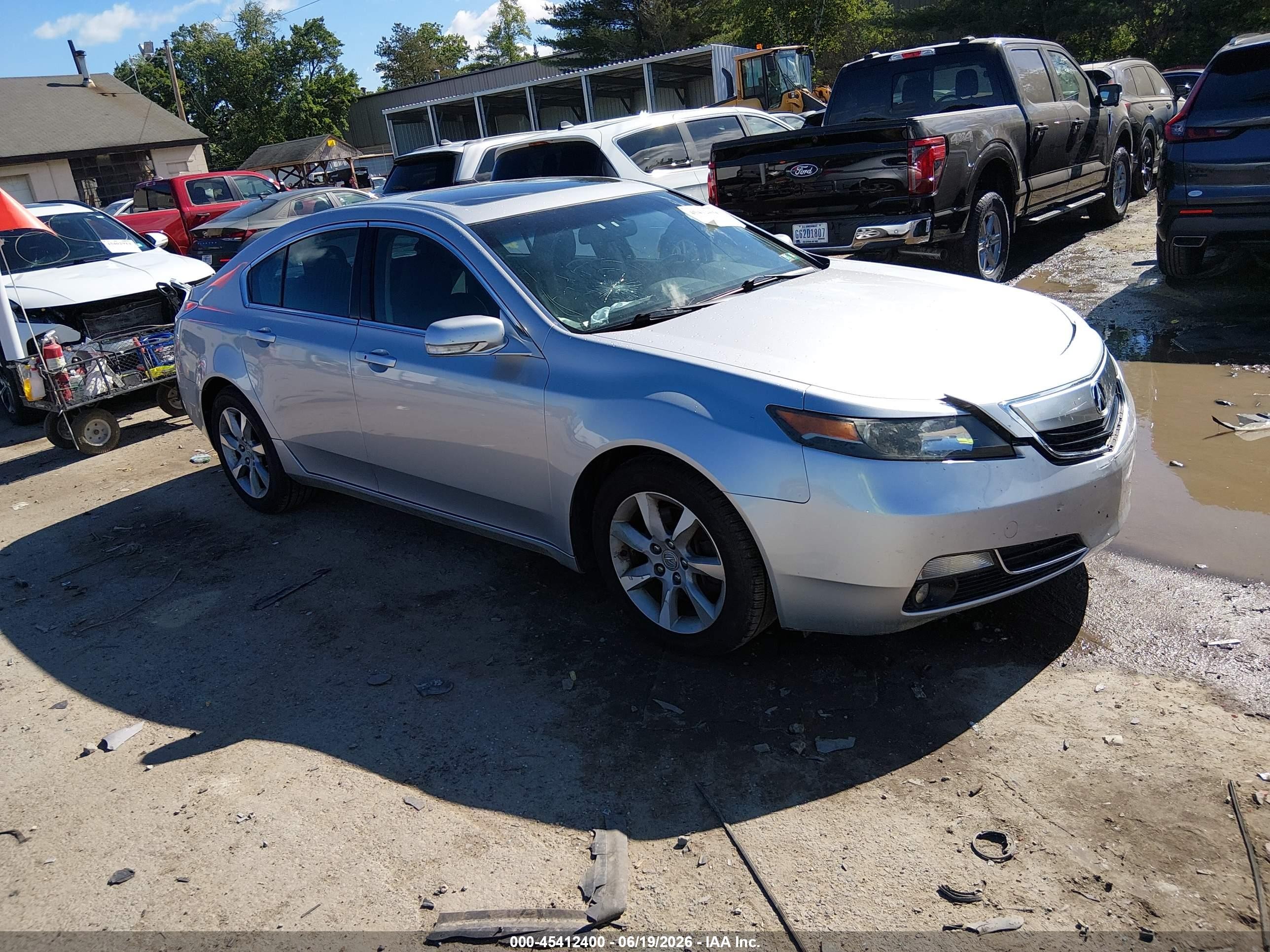 2013 Acura Tl 3.5 Silver vin: 19UUA8F50DA008391