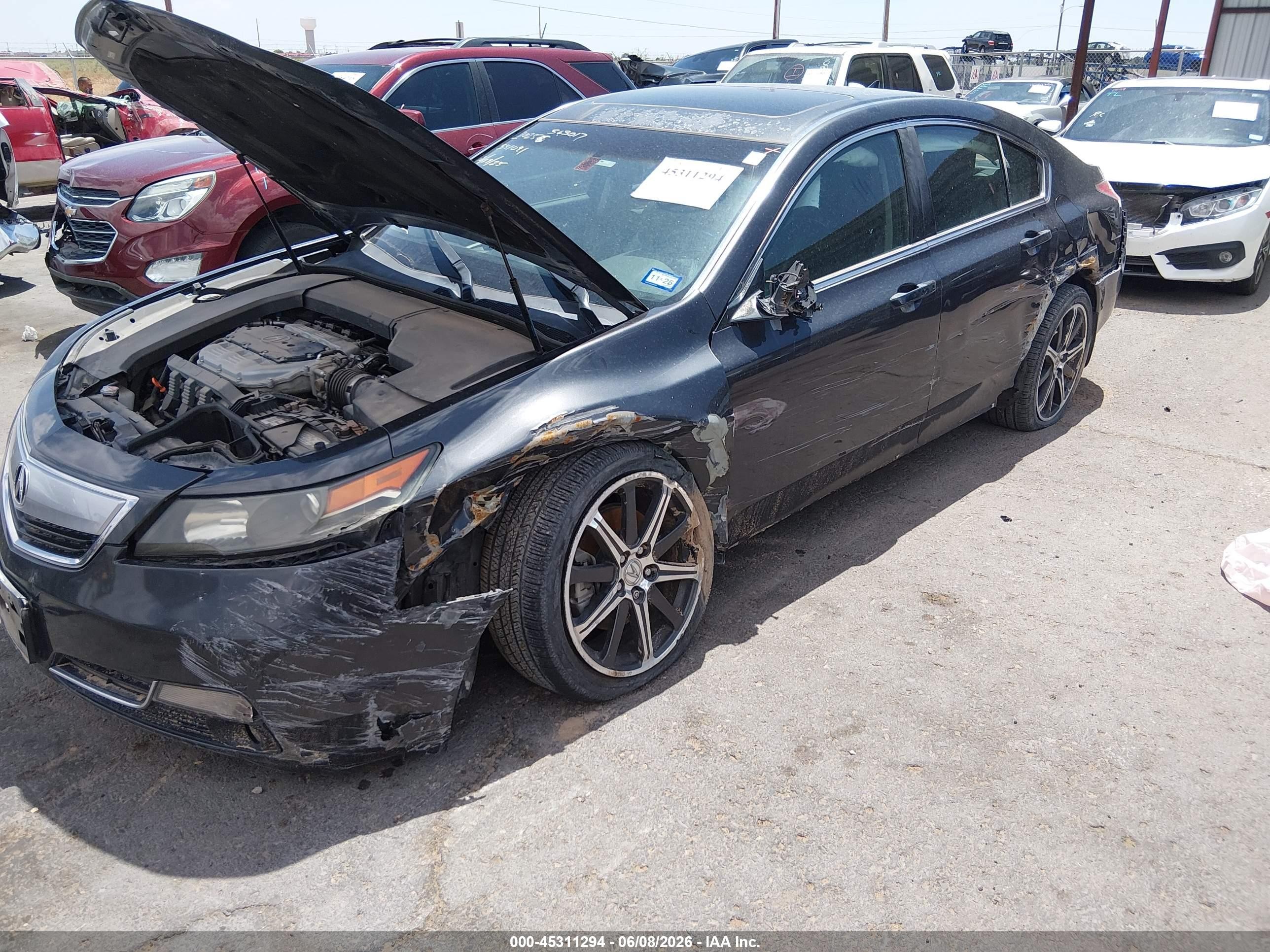 2014 Acura Tl 3.5 Black vin: 19UUA8F50EA005489