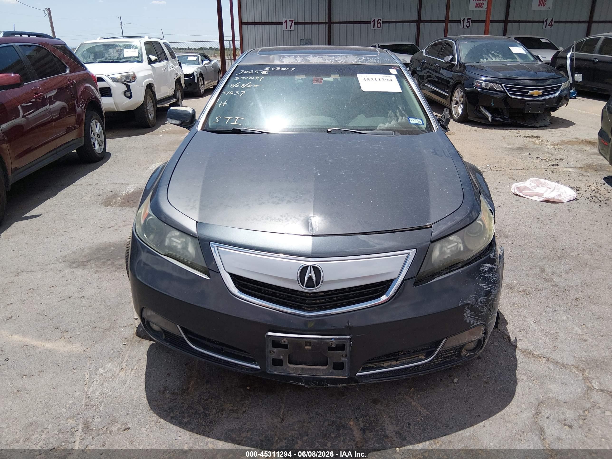 2014 Acura Tl 3.5 Black vin: 19UUA8F50EA005489