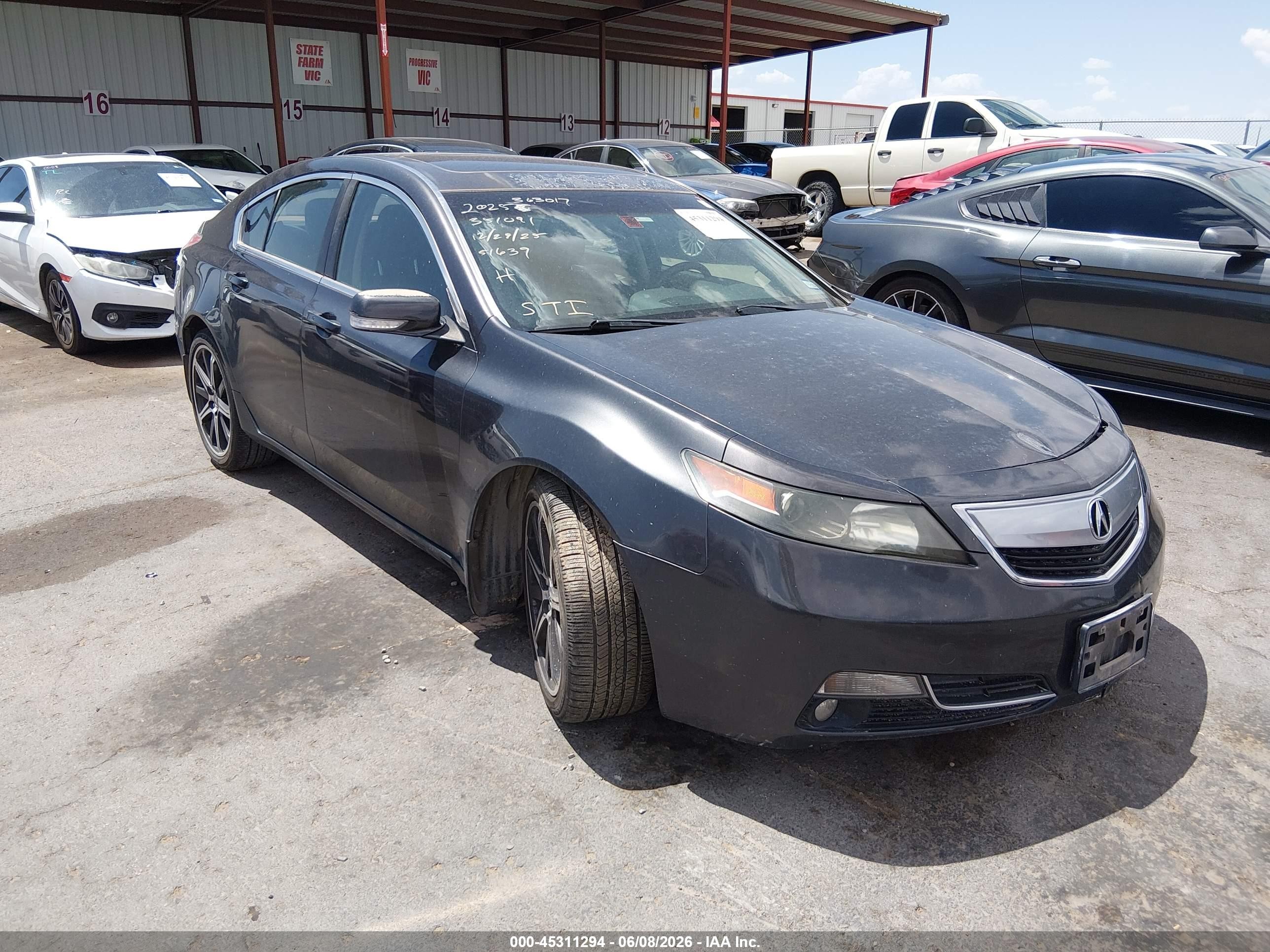 2014 Acura Tl 3.5 Black vin: 19UUA8F50EA005489