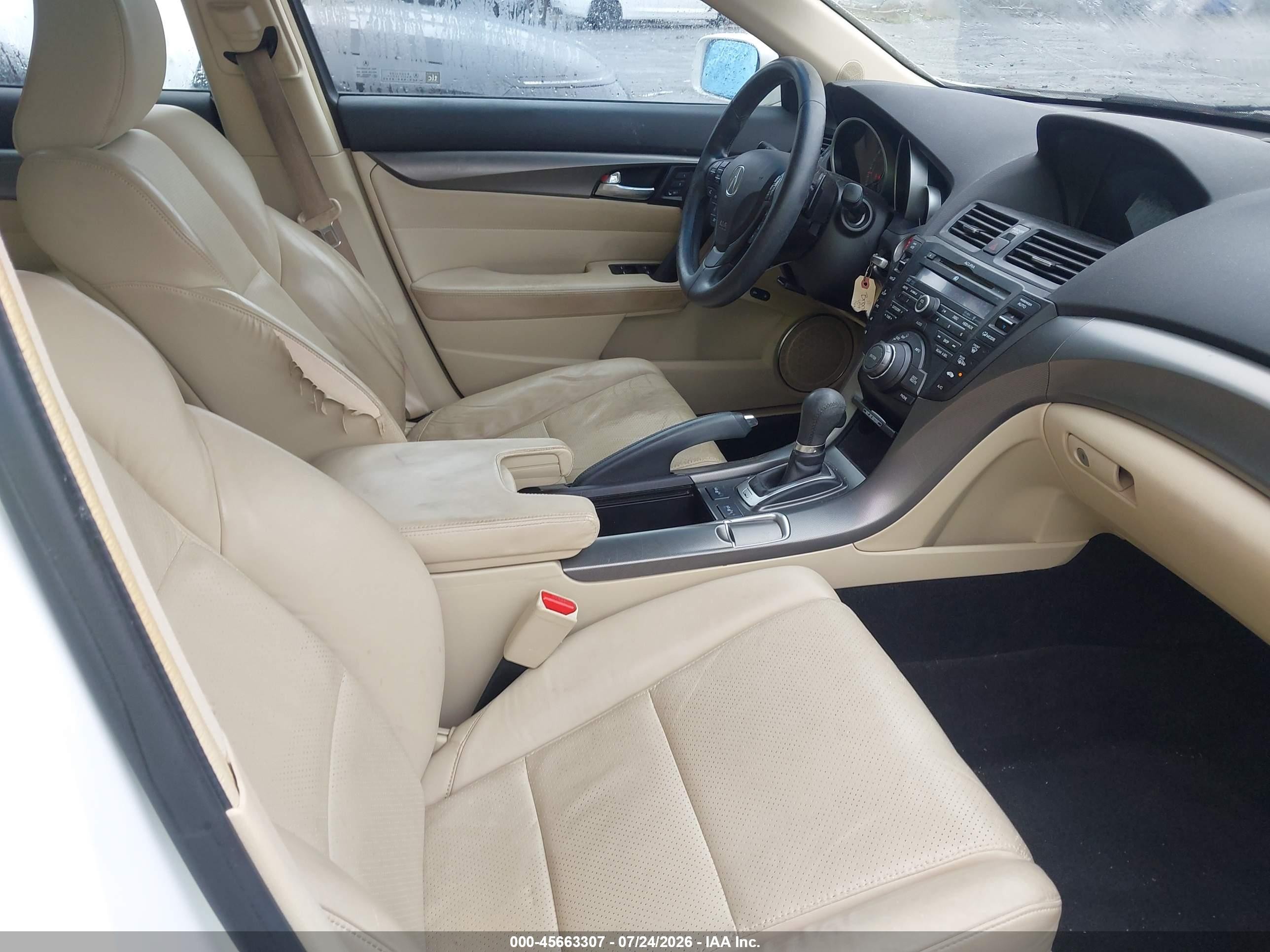 2014 Acura Tl 3.5 White vin: 19UUA8F50EA006755