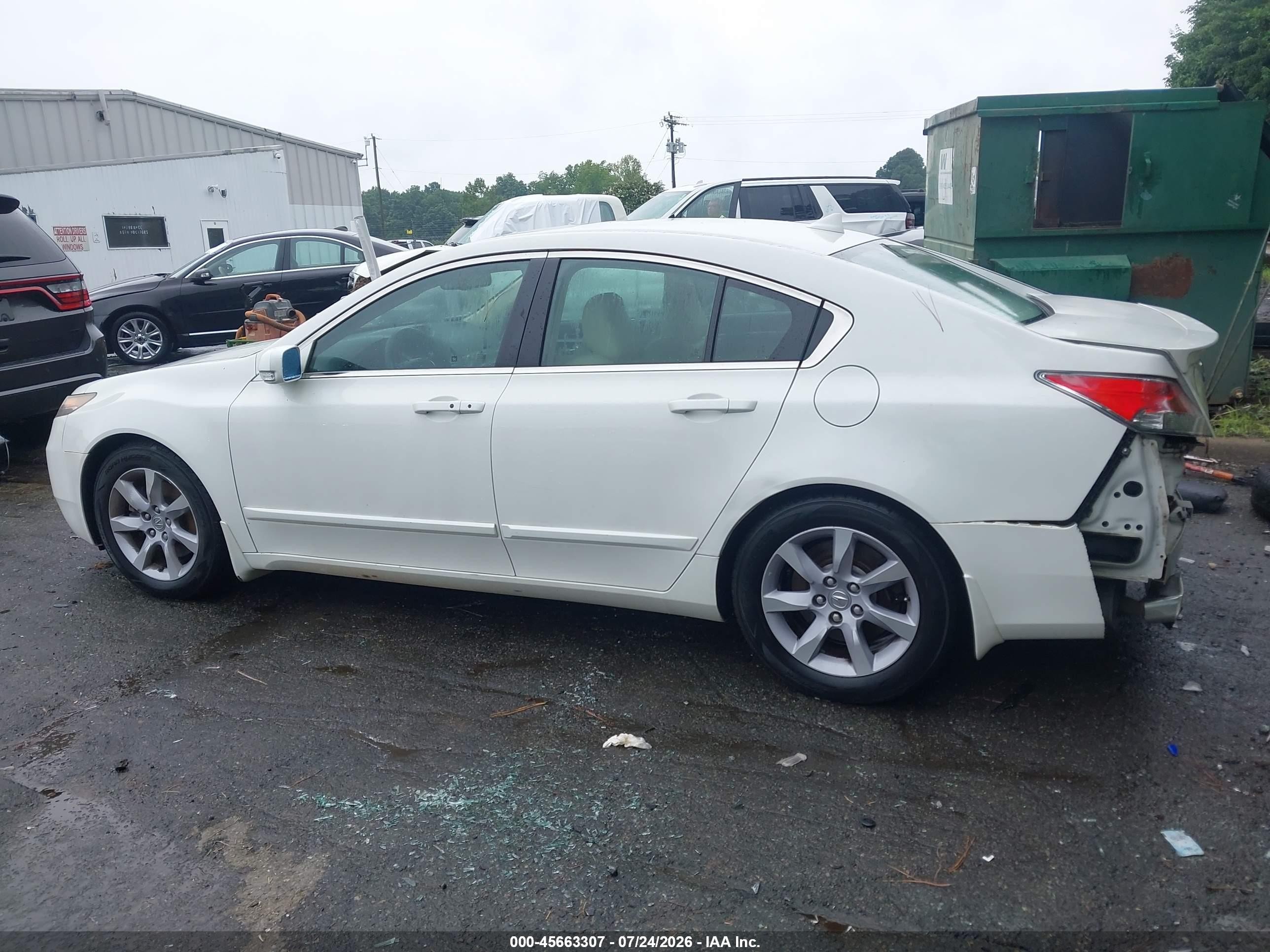 2014 Acura Tl 3.5 White vin: 19UUA8F50EA006755