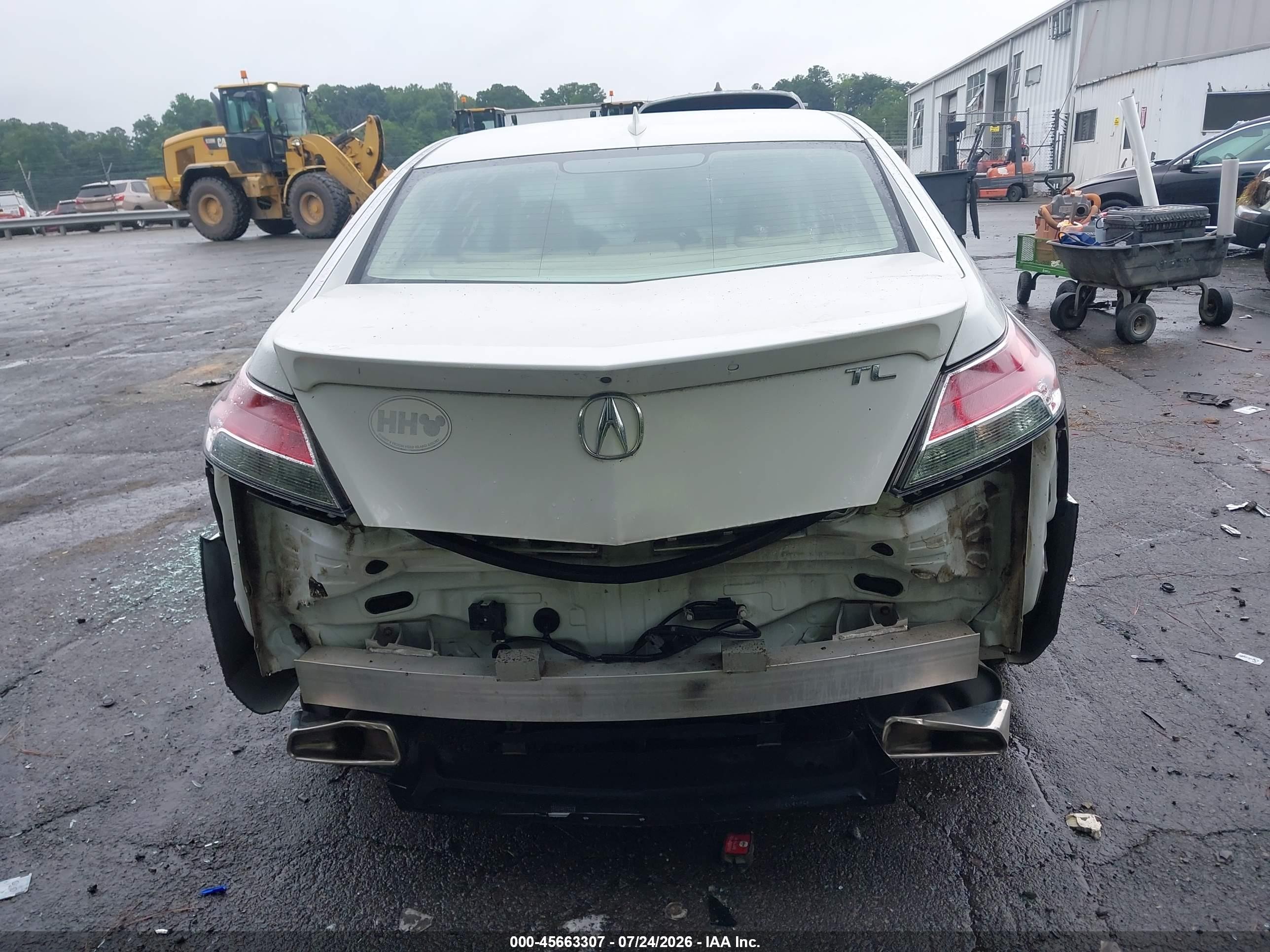 2014 Acura Tl 3.5 White vin: 19UUA8F50EA006755
