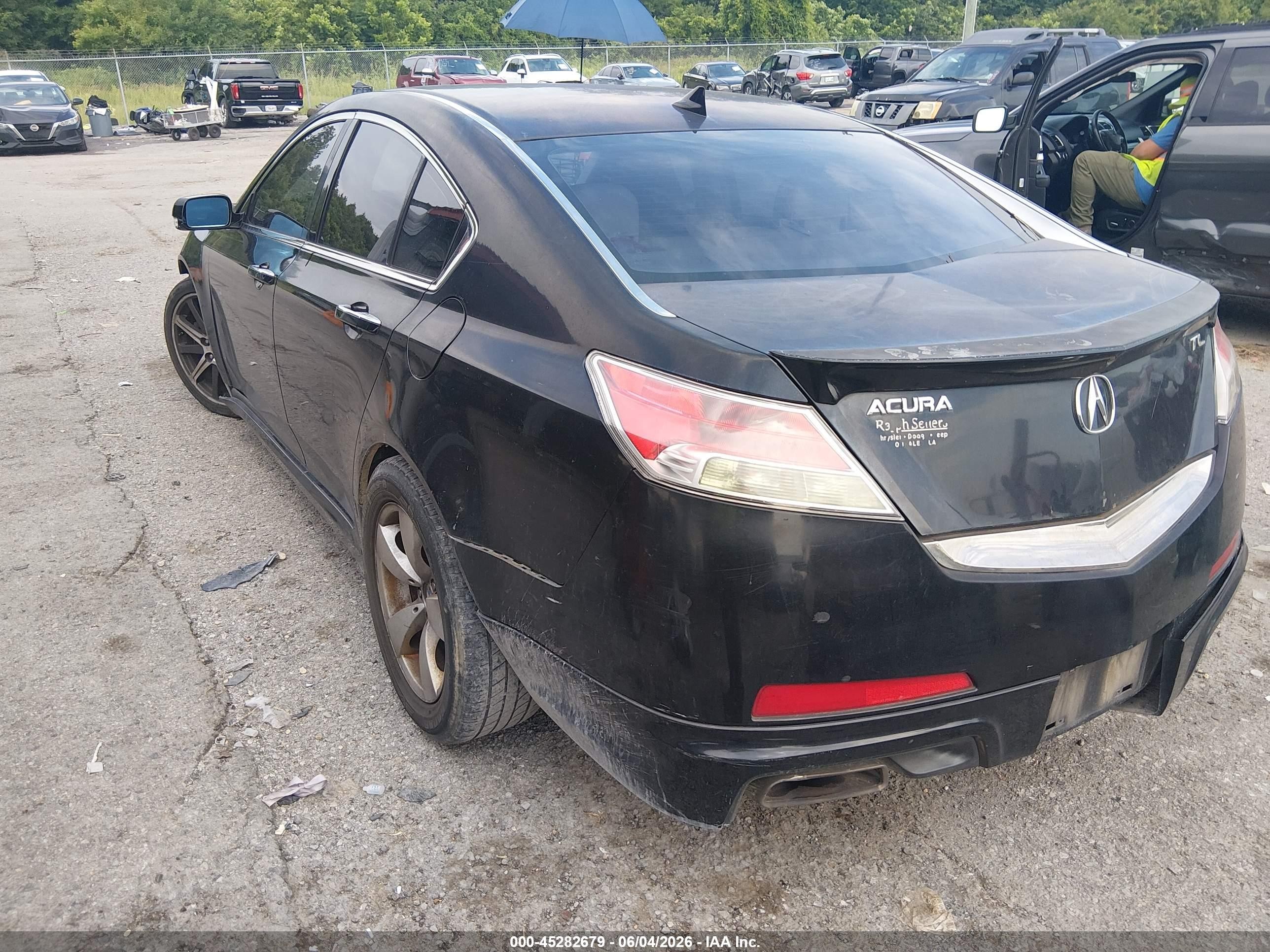2010 Acura Tl 3.5 Black vin: 19UUA8F51AA019590