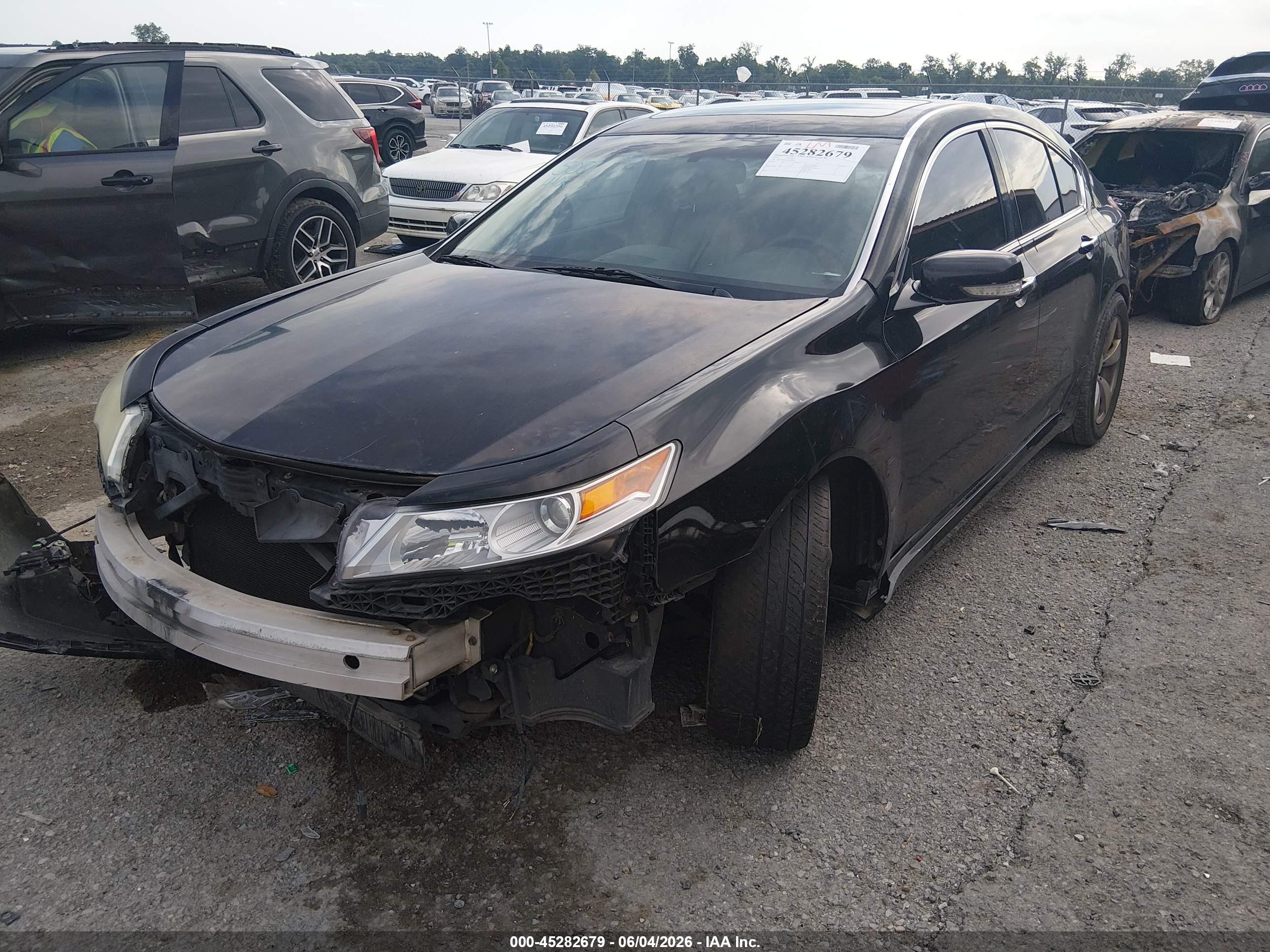 2010 Acura Tl 3.5 Black vin: 19UUA8F51AA019590